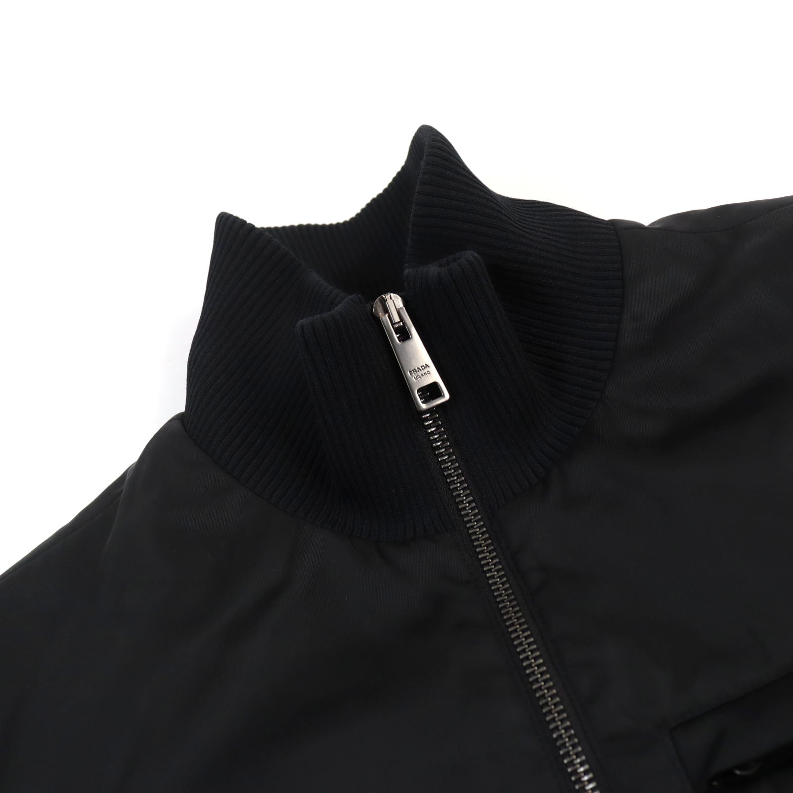 Prada RE-NYLON Bomber Jacket with Logo