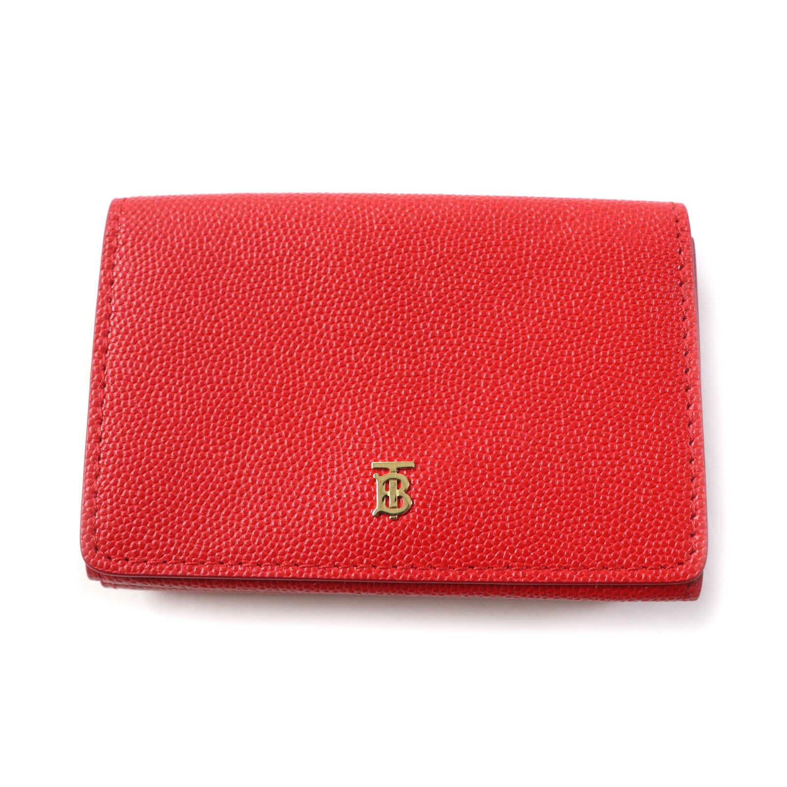 Burberry TB Logo Leather Compact Wallet