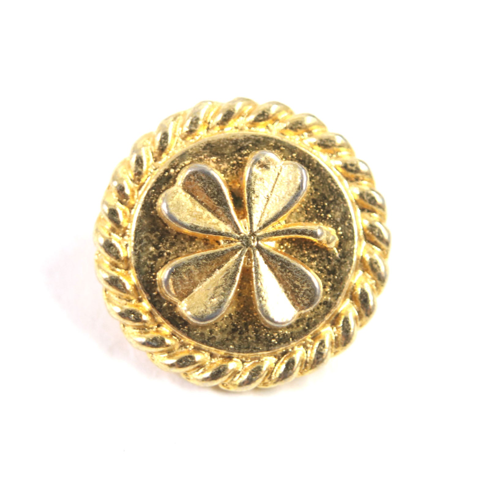 Chanel Clover Flower Button Set of 6 Gold