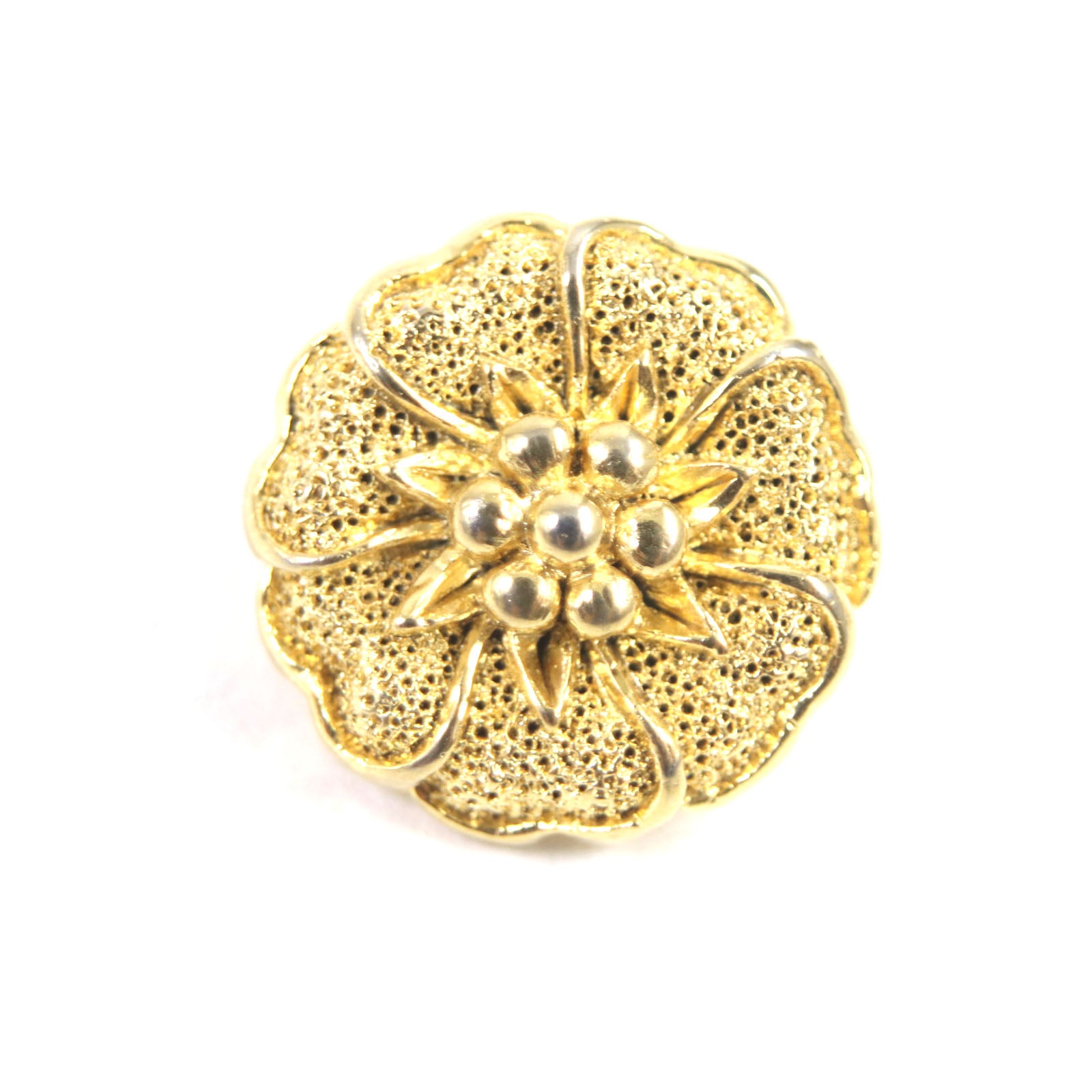 Chanel Clover Flower Button Set of 6 Gold