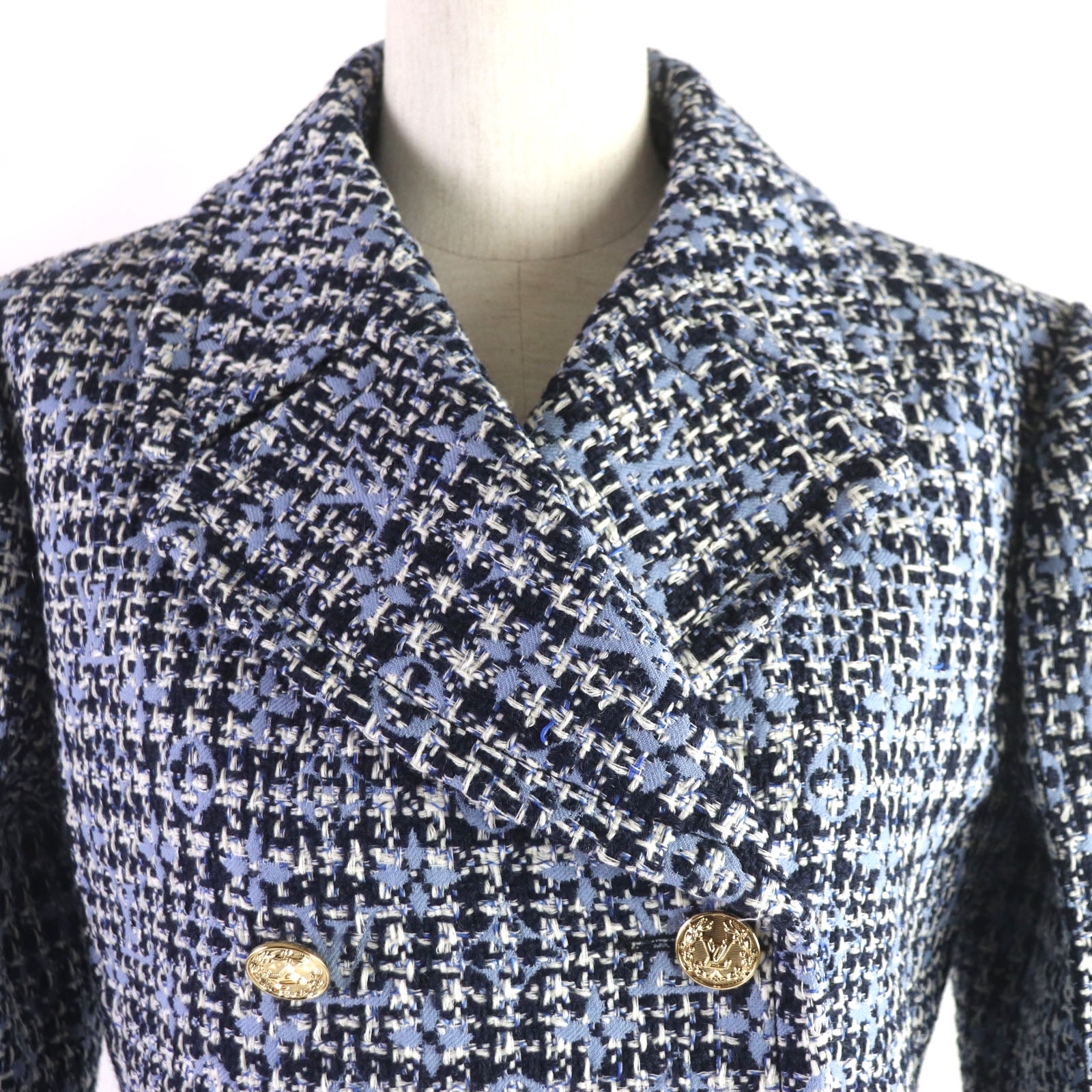 Louis Vuitton Wool Mohair Tweed Jacket Women