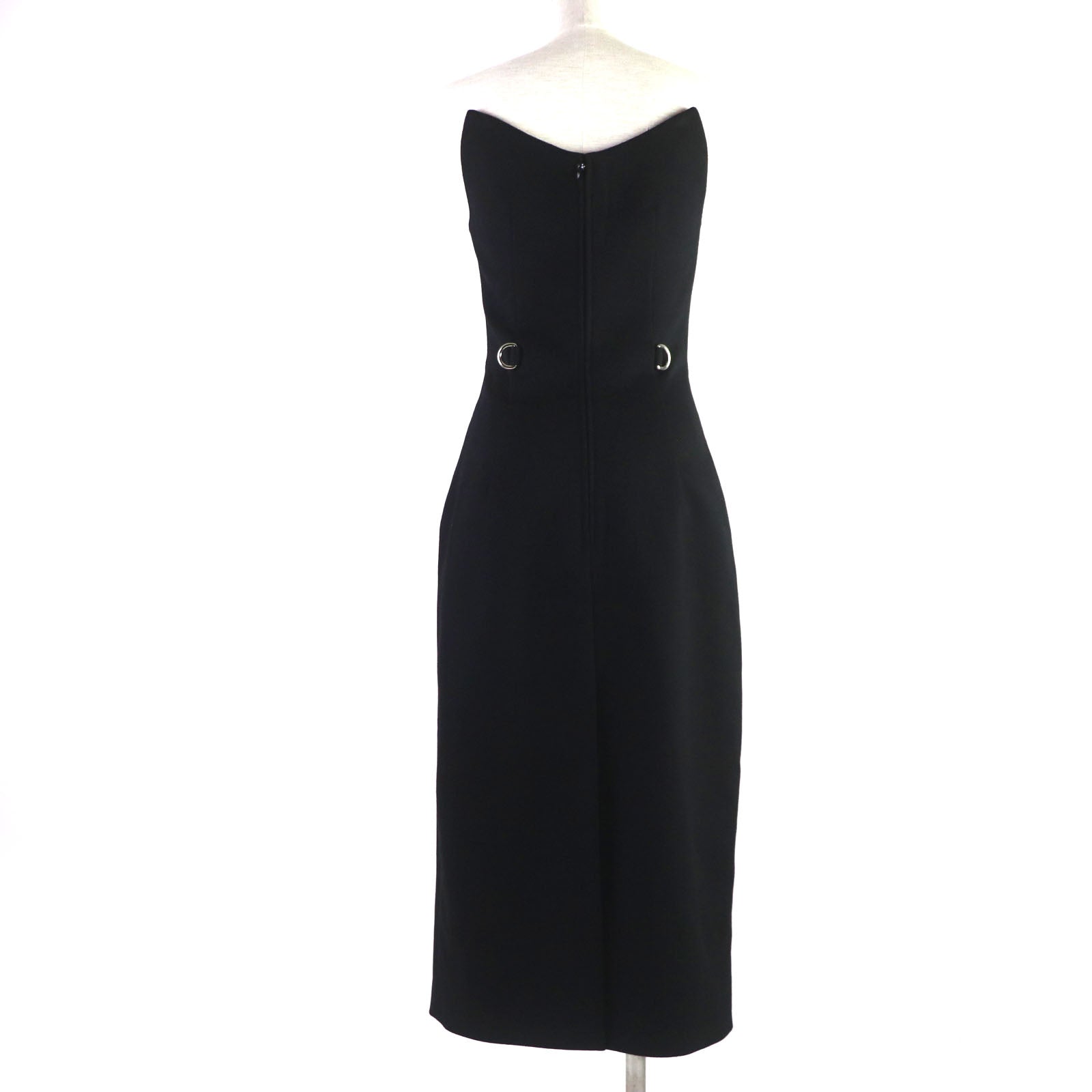 PRADA Virgin Wool Sleeveless Dress Black 38