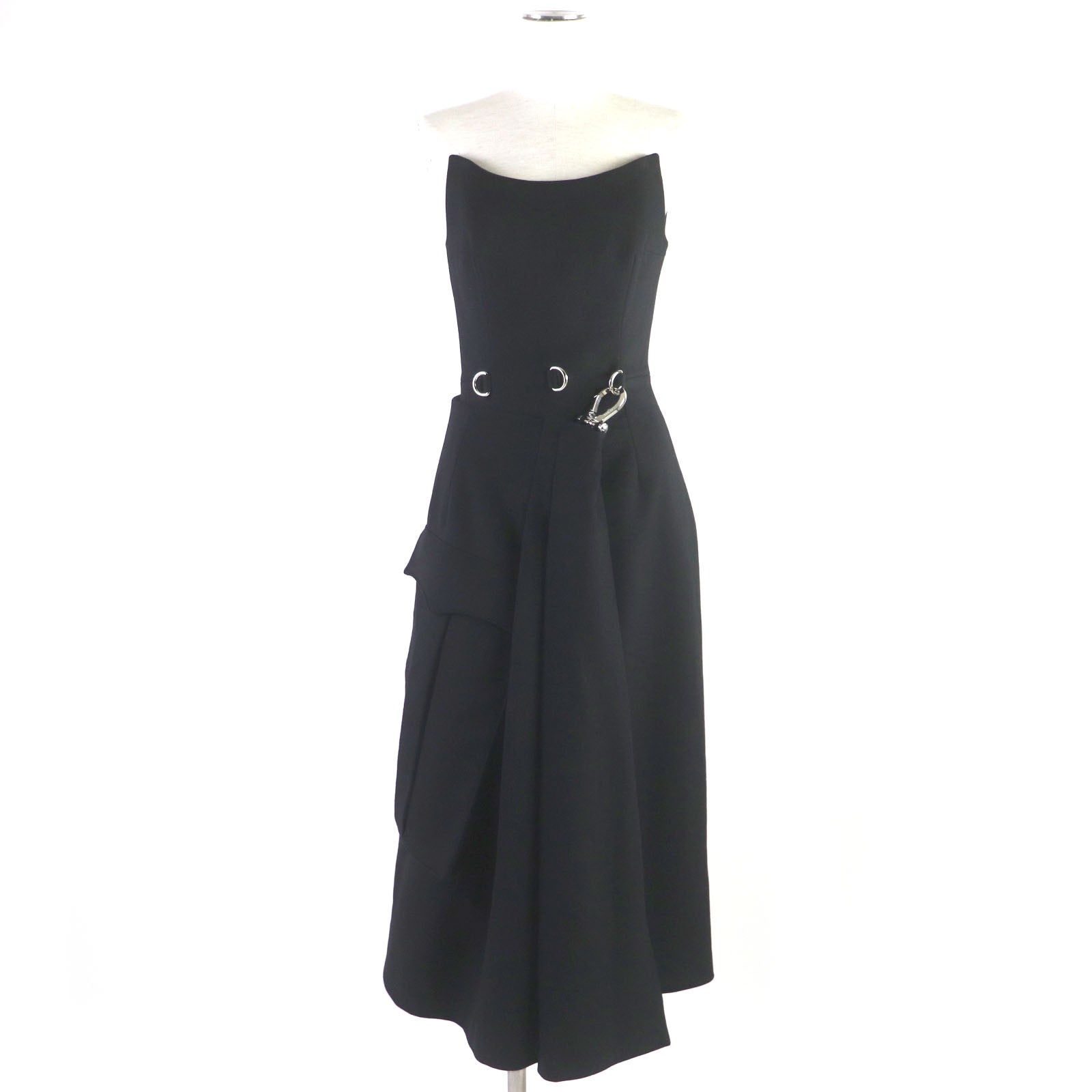 PRADA Virgin Wool Sleeveless Dress Black 38