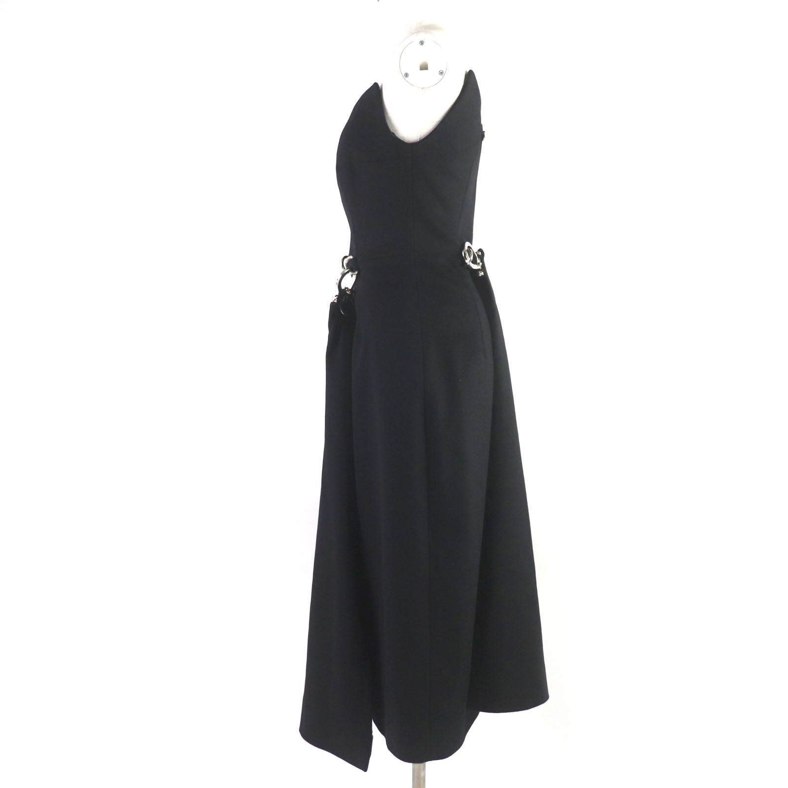 PRADA Virgin Wool Sleeveless Dress Black 38