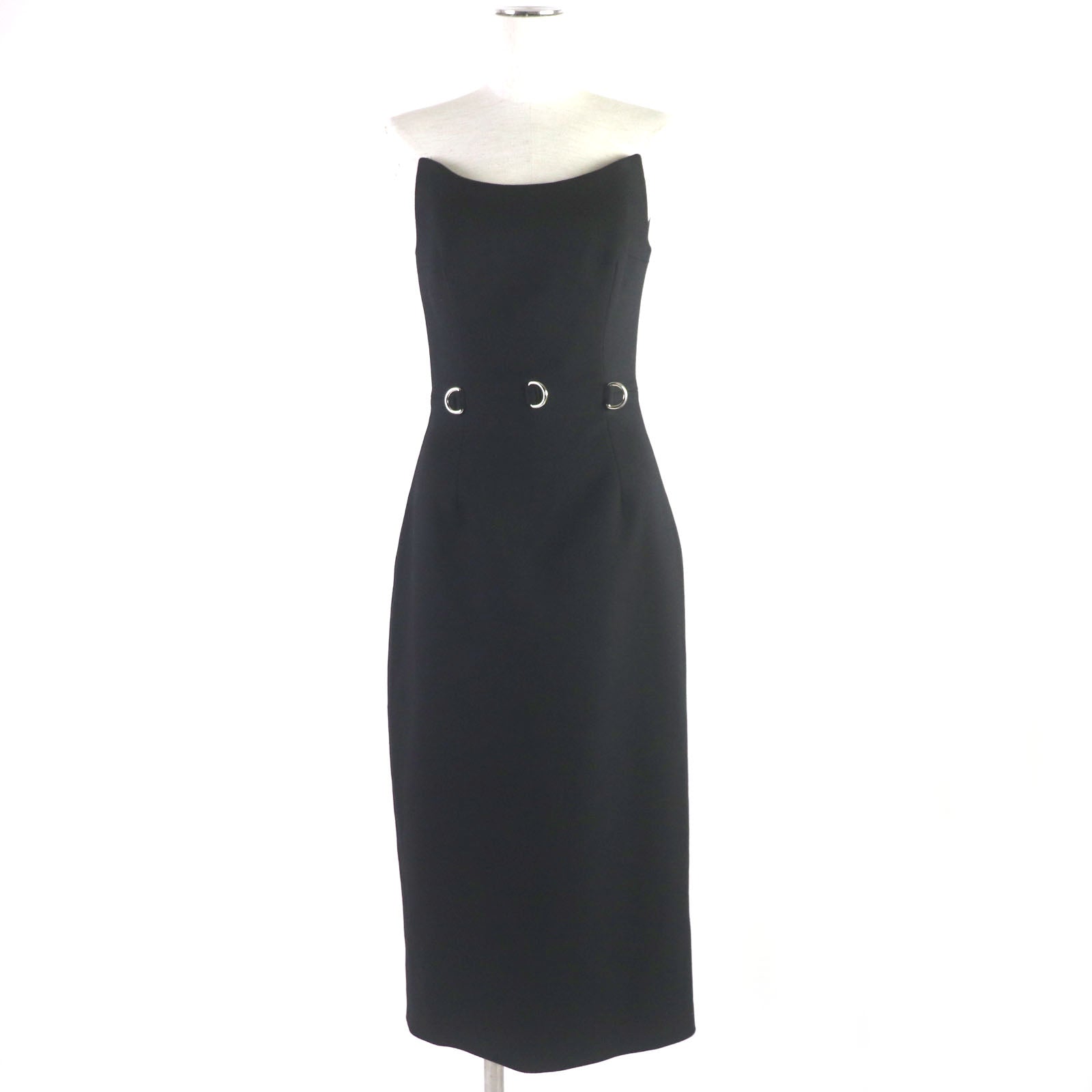 PRADA Virgin Wool Sleeveless Dress Black 38