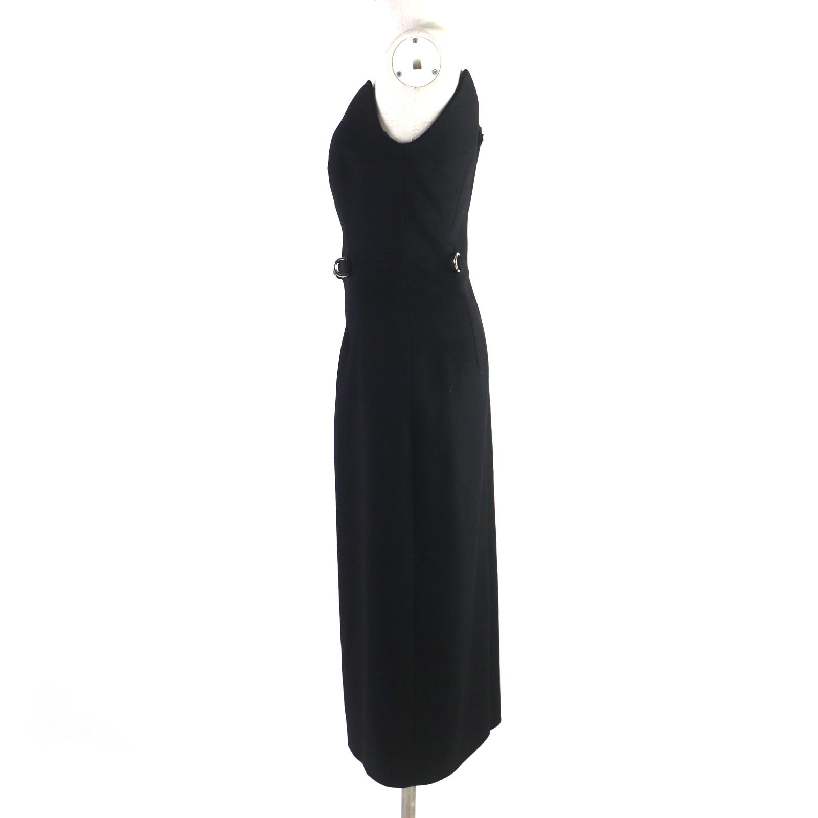 PRADA Virgin Wool Sleeveless Dress Black 38