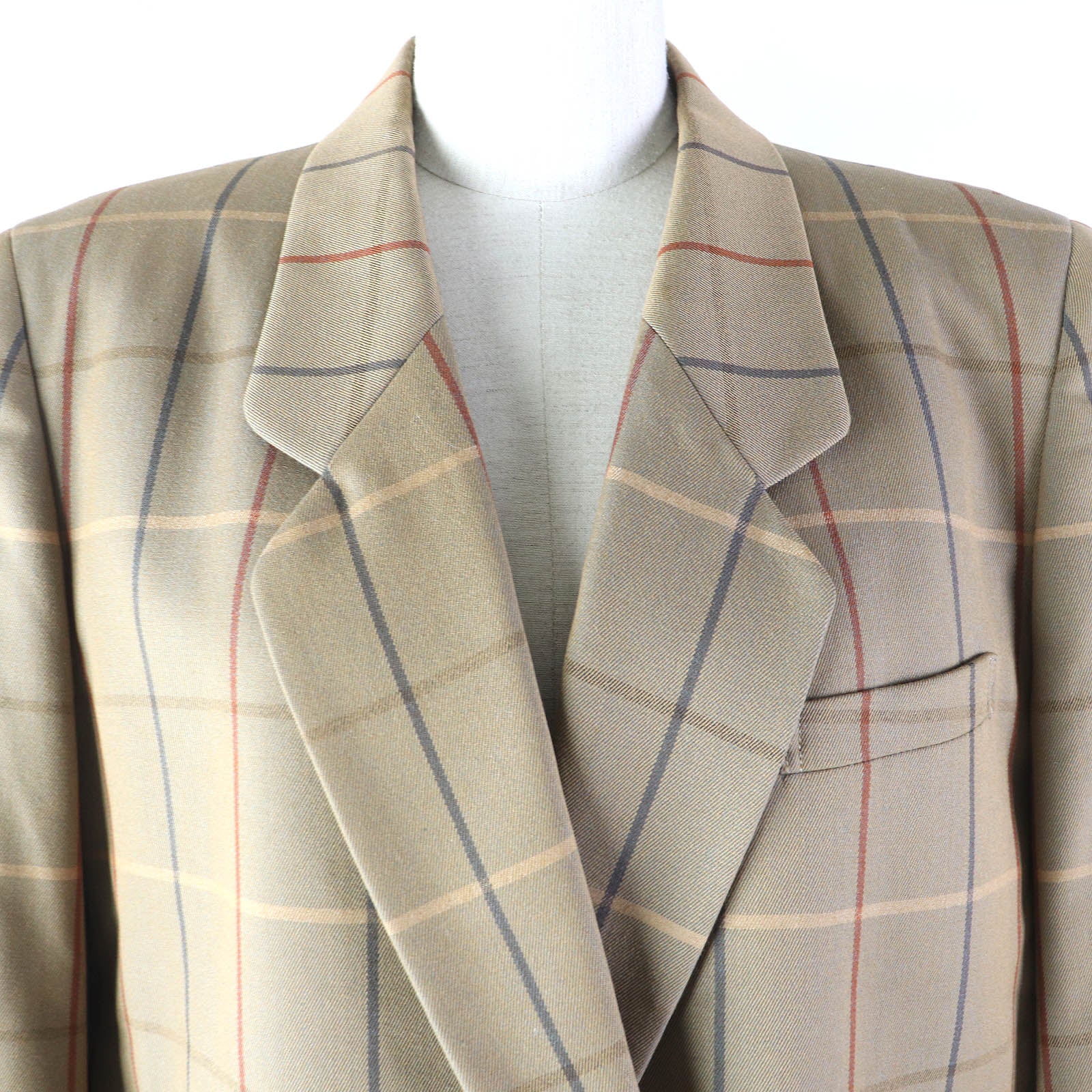 Burberry Vintage Wool Double Tailored Jacket Brown Women