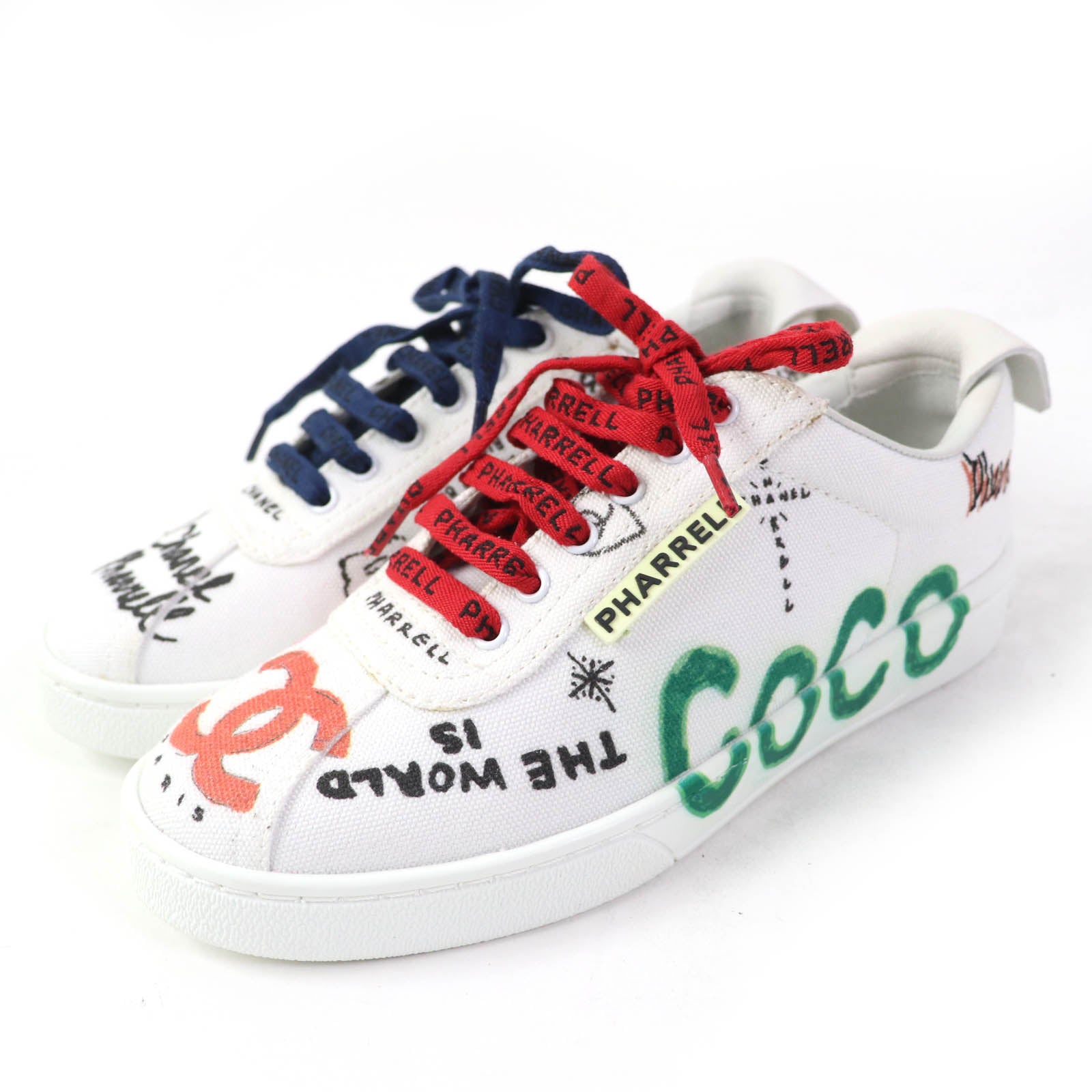 Chanel 19 Canvas Sneakers Multicolor 36