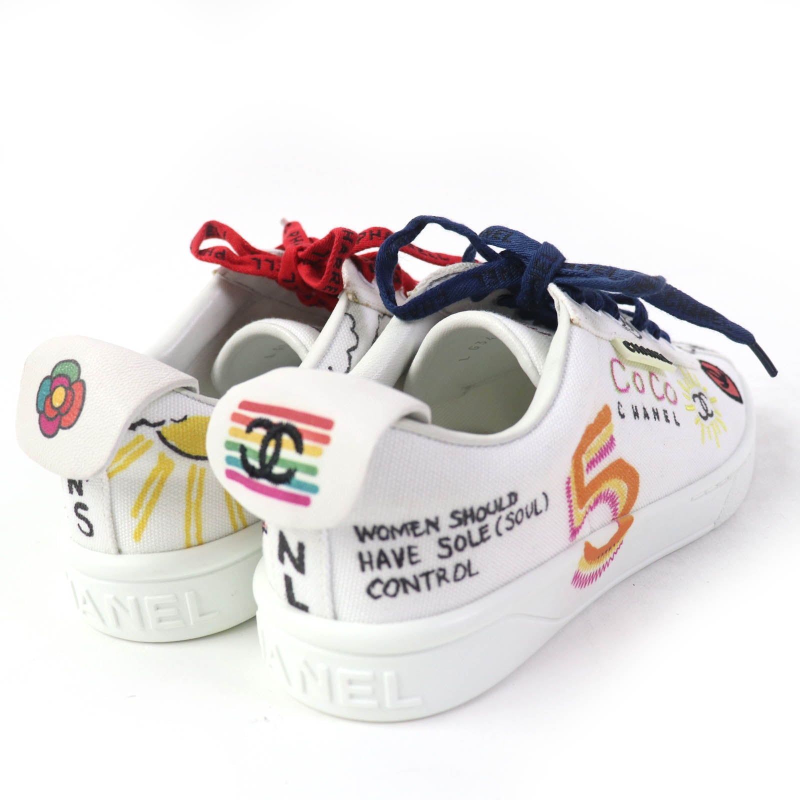 Chanel 19 Canvas Sneakers Multicolor 36