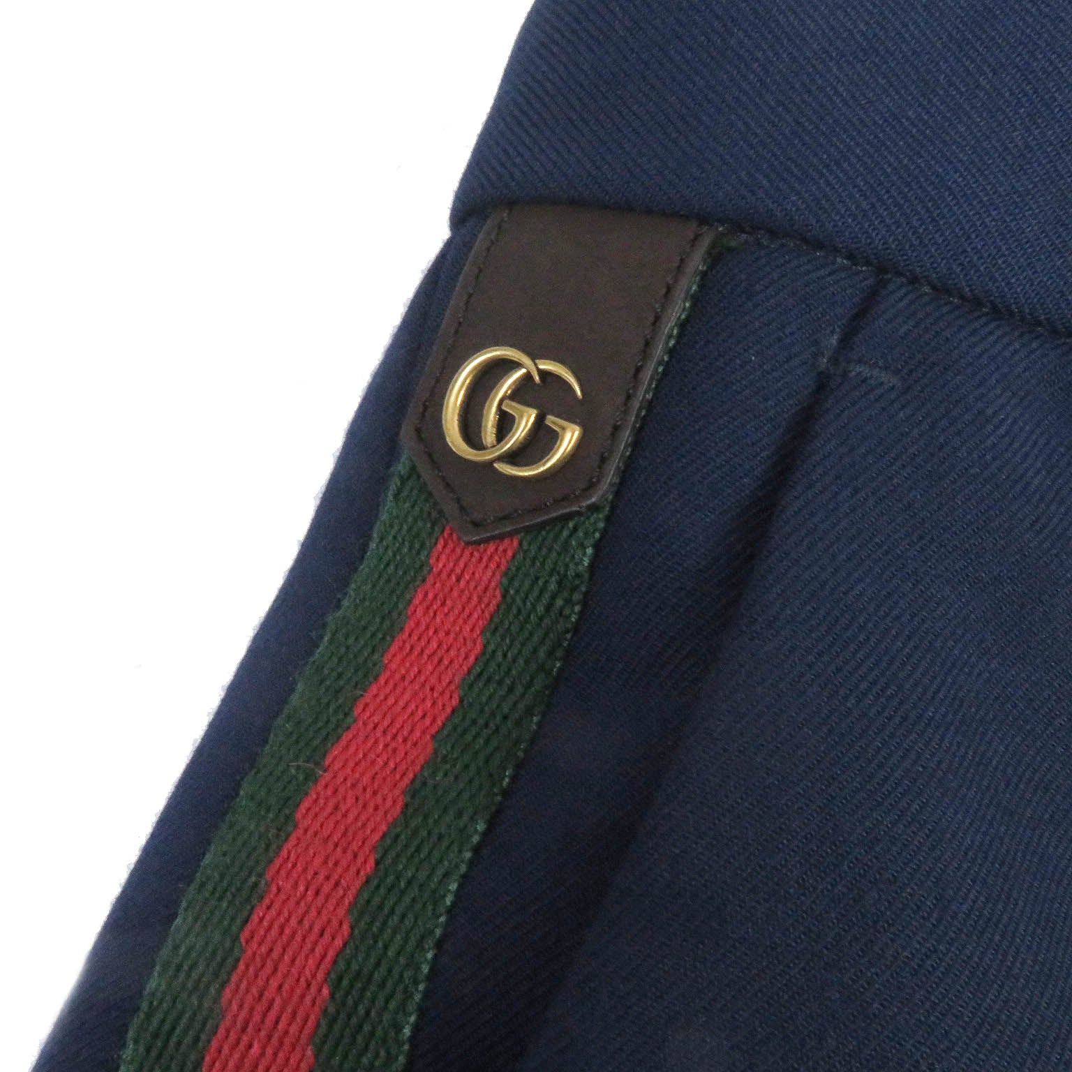 Gucci Wool Mohair GG Logo Pants Blue 44