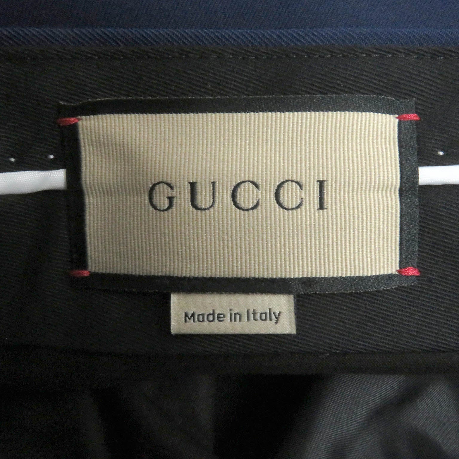 Gucci Wool Mohair GG Logo Pants Blue 44