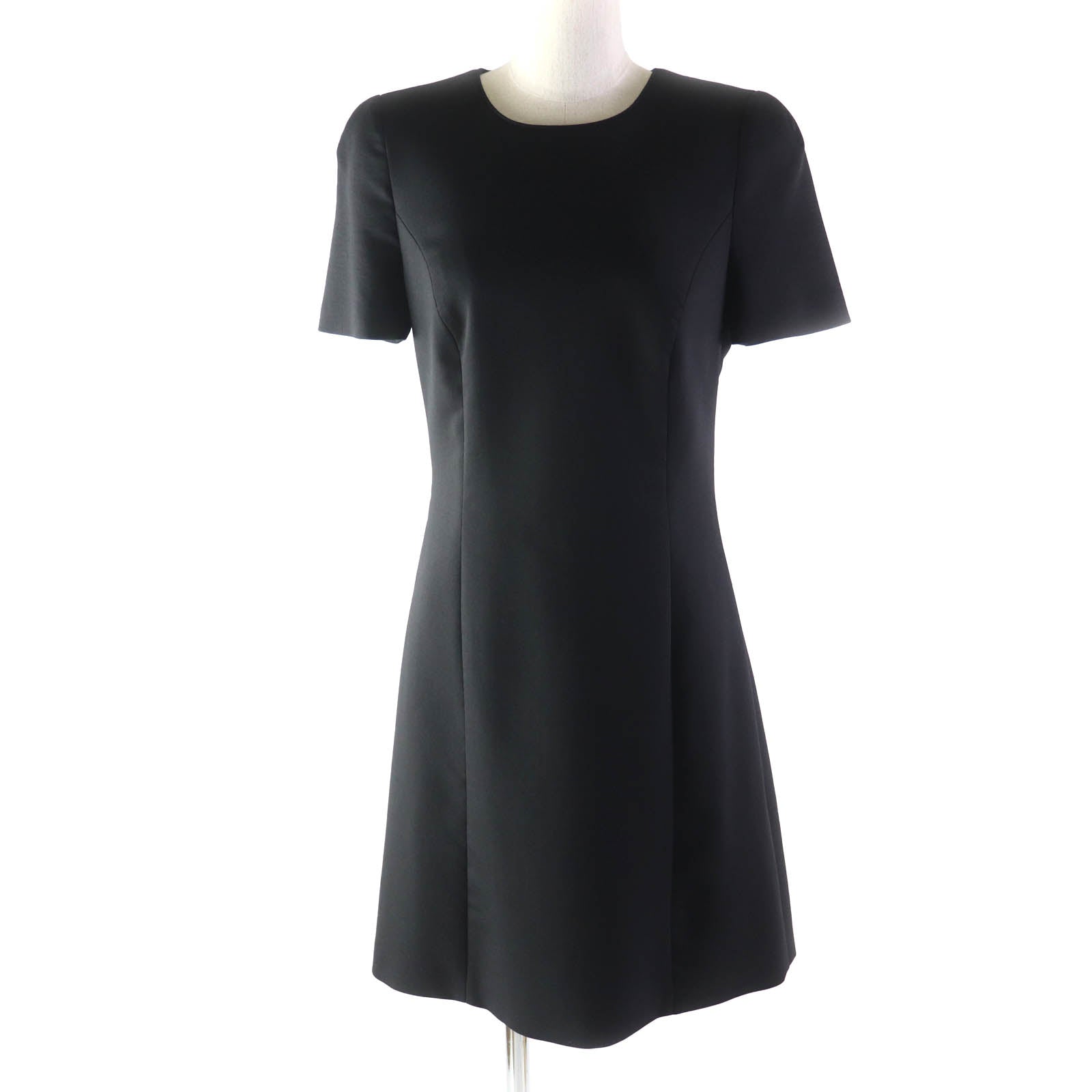 Versace Wool Silk Medusa Dress Black 40