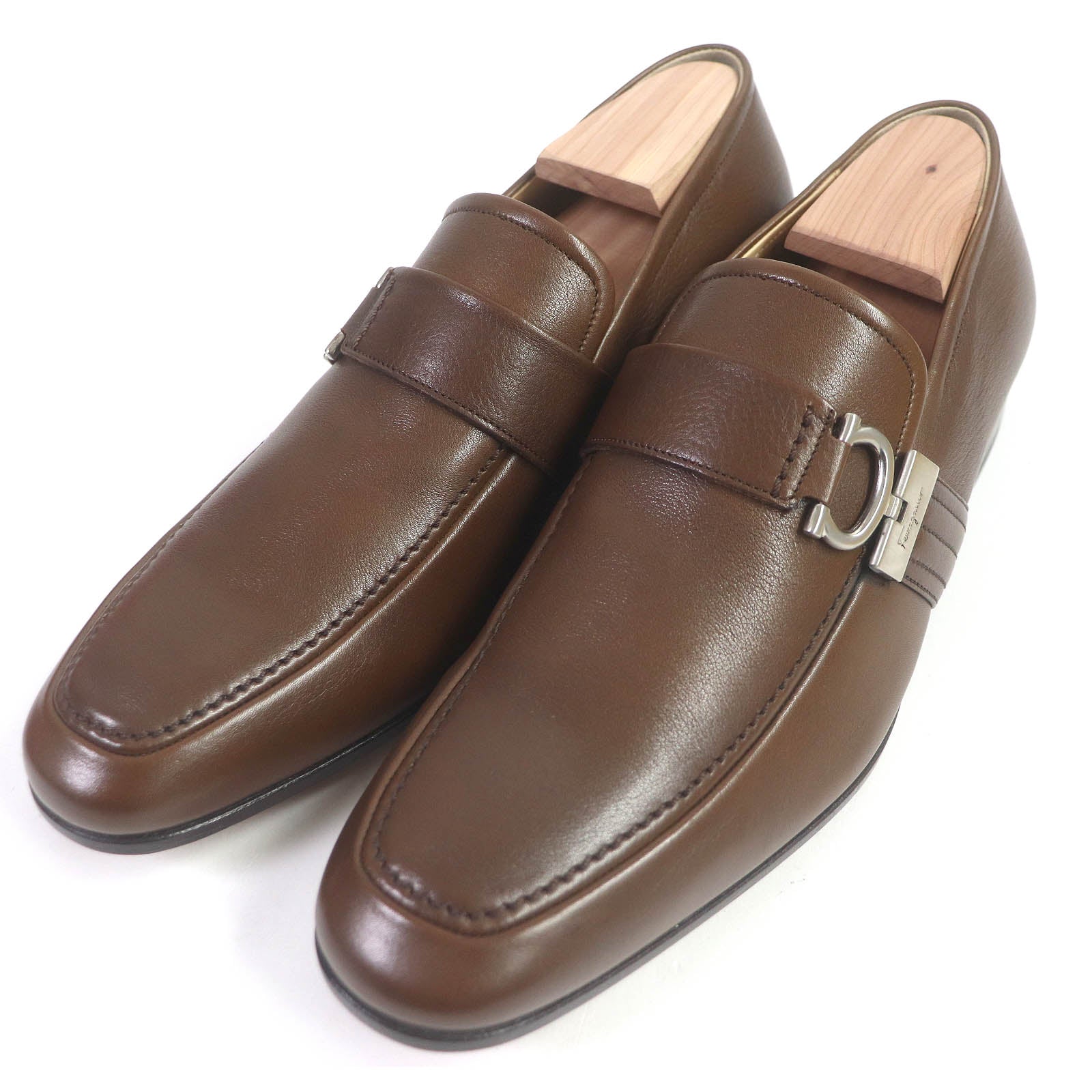 Salvatore Ferragamo PISA Gancini Metal Loafers