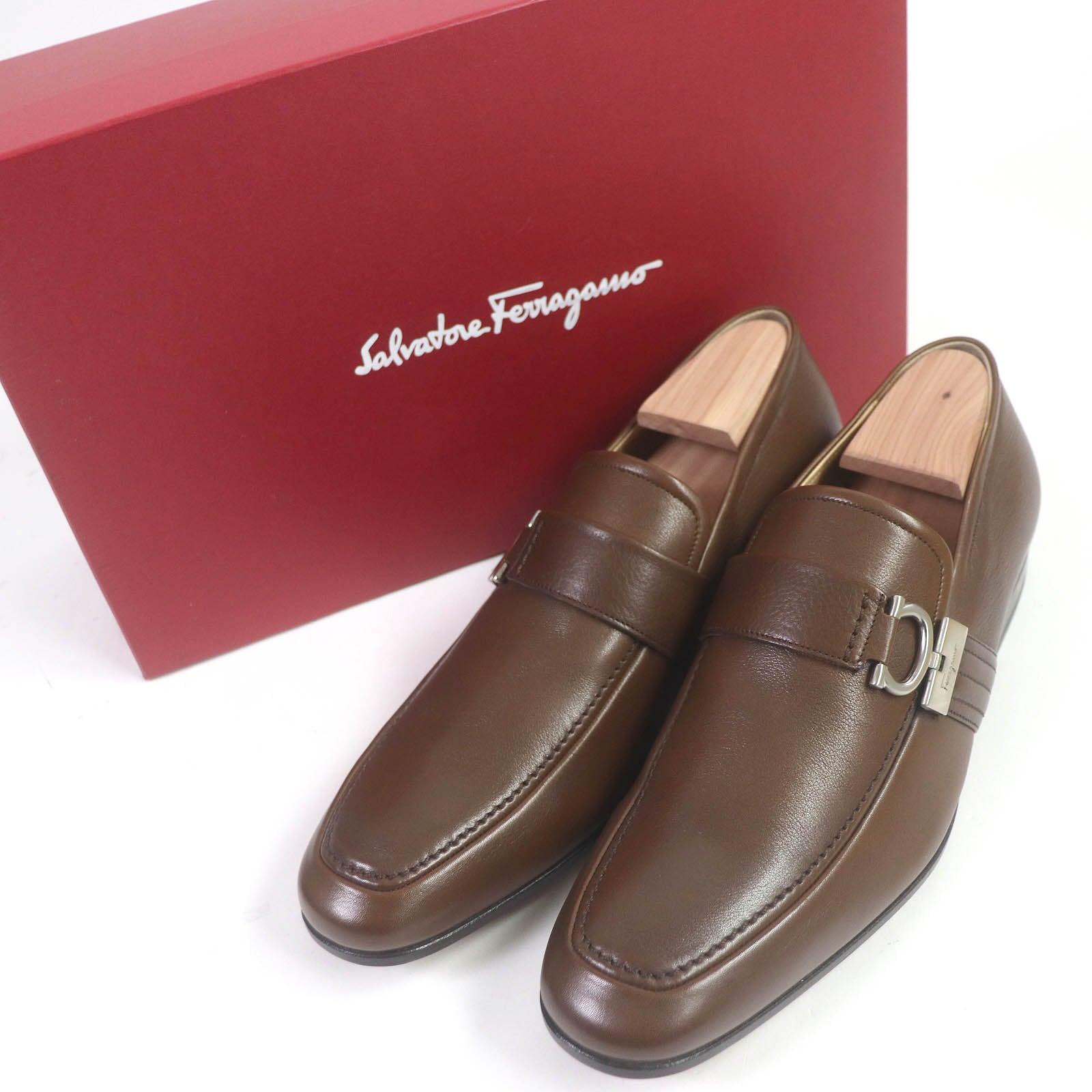 Salvatore Ferragamo PISA Gancini Metal Loafers