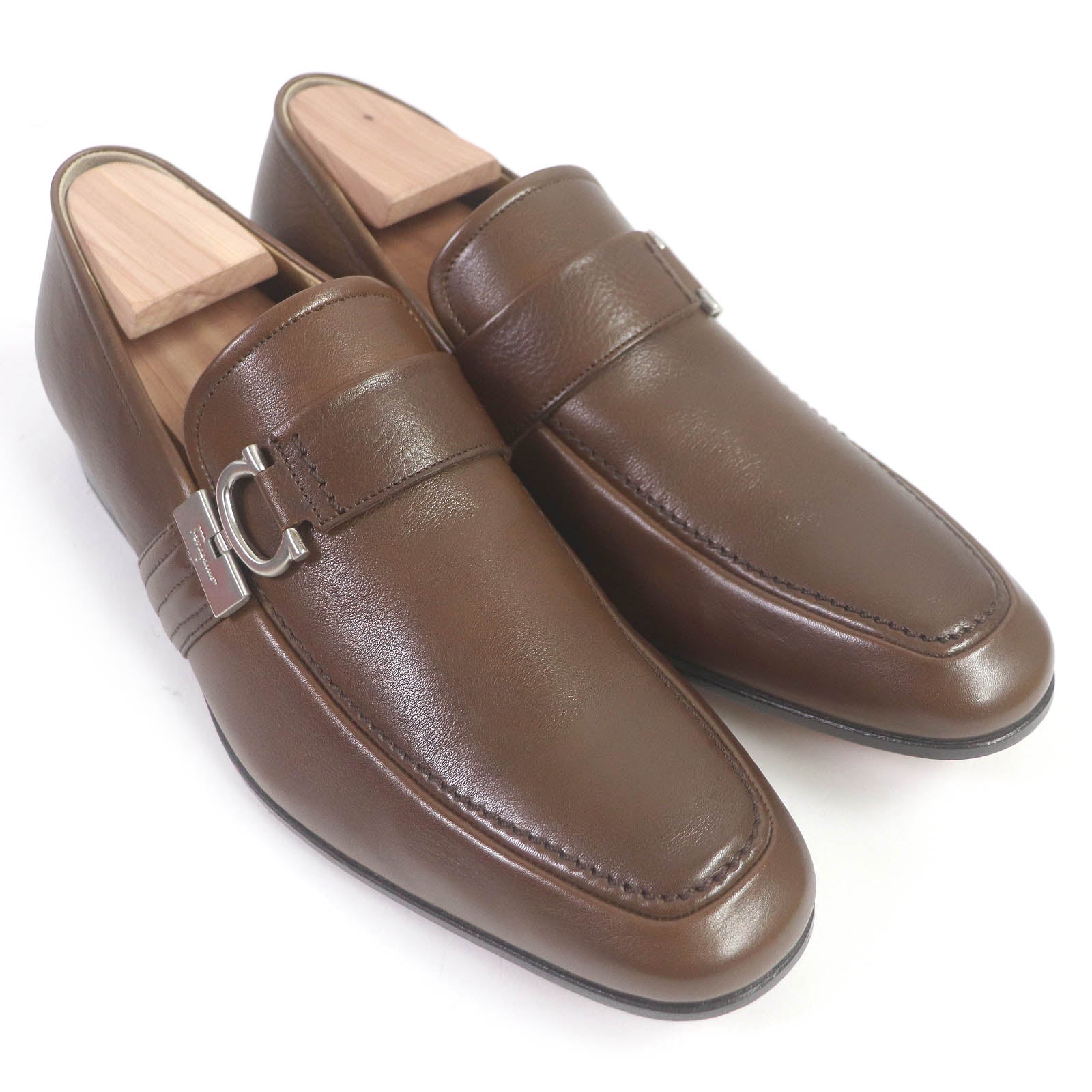 Salvatore Ferragamo PISA Gancini Metal Loafers