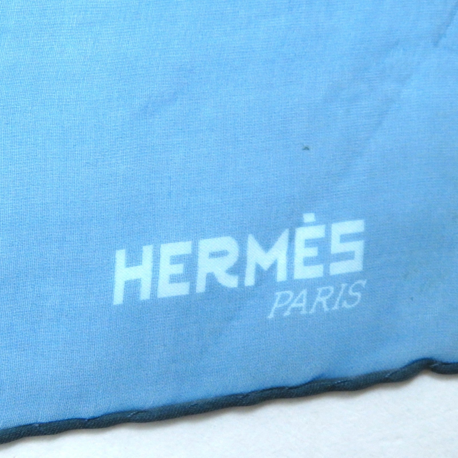 HERMES Silk Muslin Chiffon Stole Multicolor