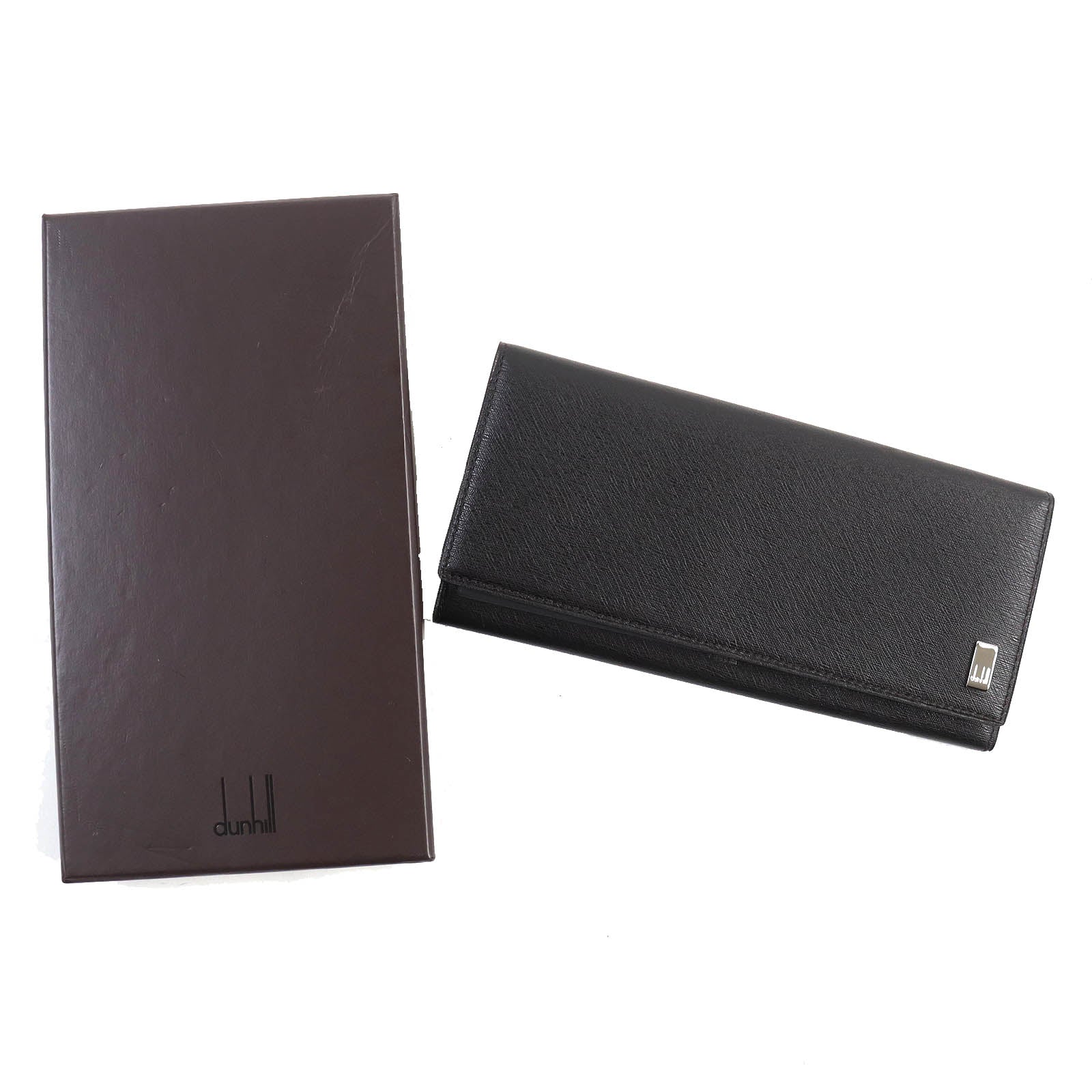 Dunhill Leather Side Car Logo Bi-fold Wallet