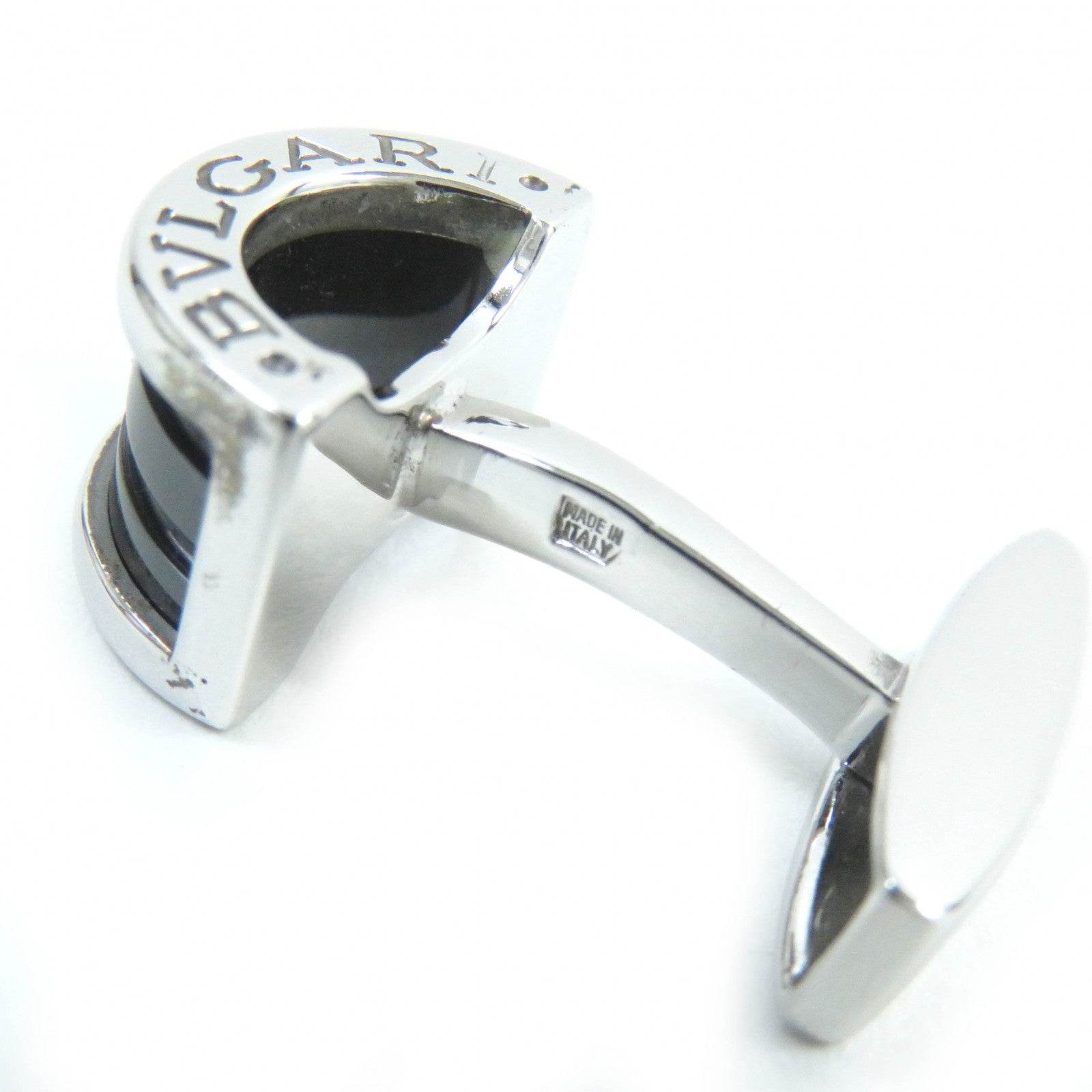 Bvlgari B-zero Logo Cuffs SV925 Onyx Silver