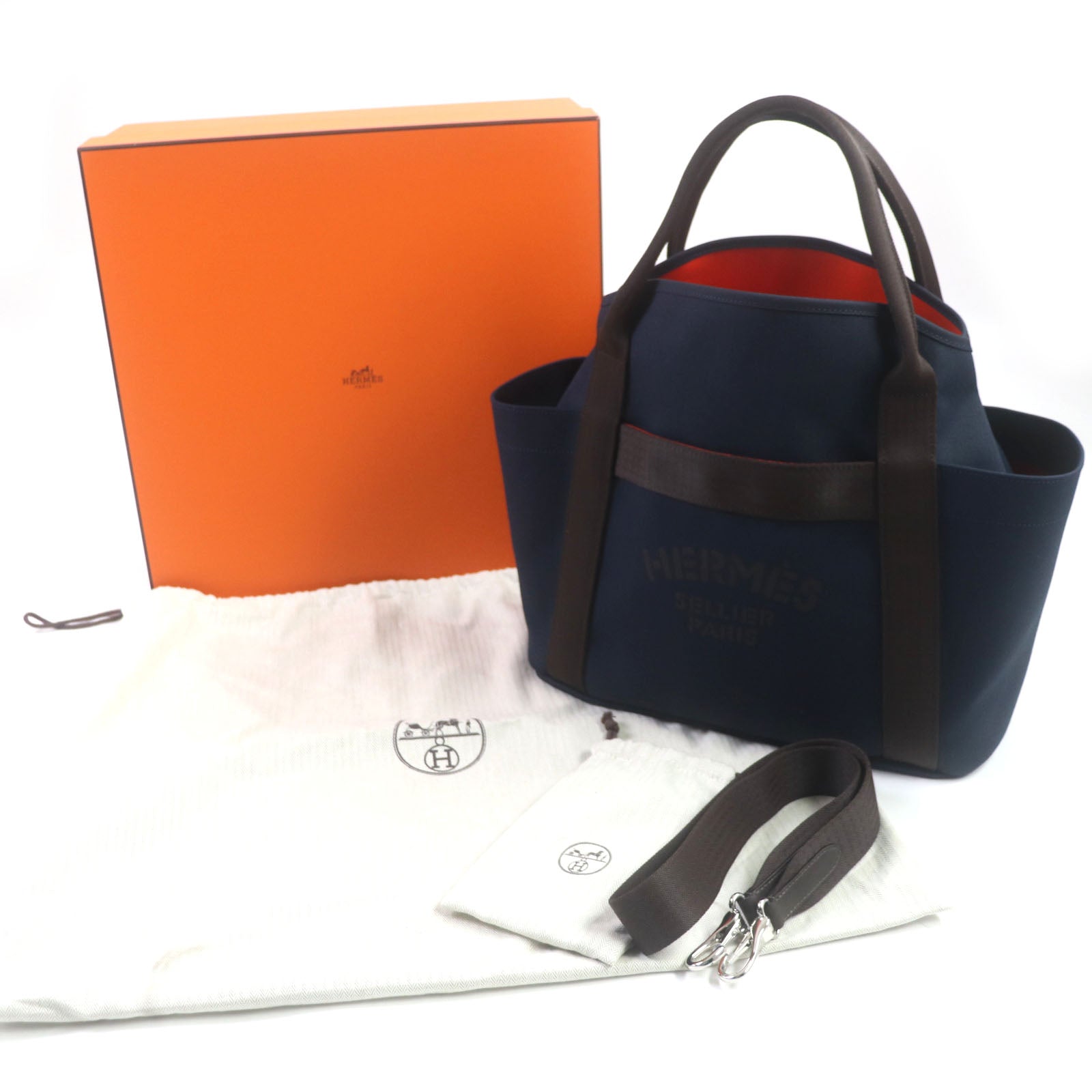 HERMES Sucked Pansage Groom 2WAY Tote Bag