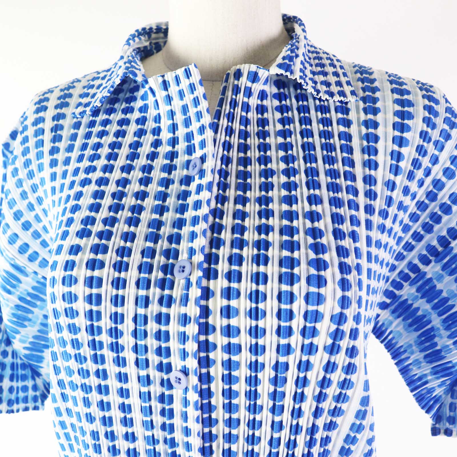 Issey Miyake Dot Pattern Shirt Women