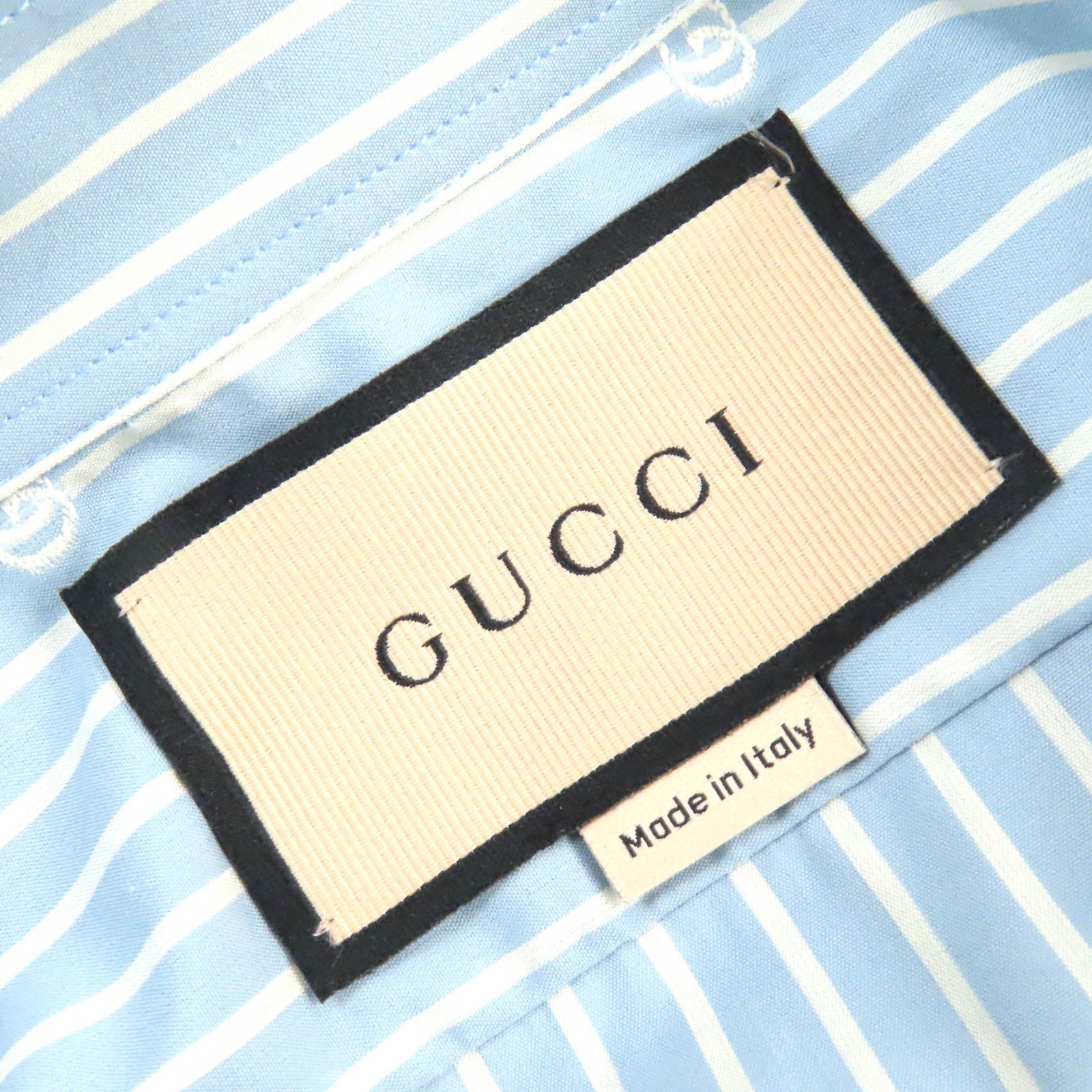 GUCCI GG Striped Cotton Shirt 625888