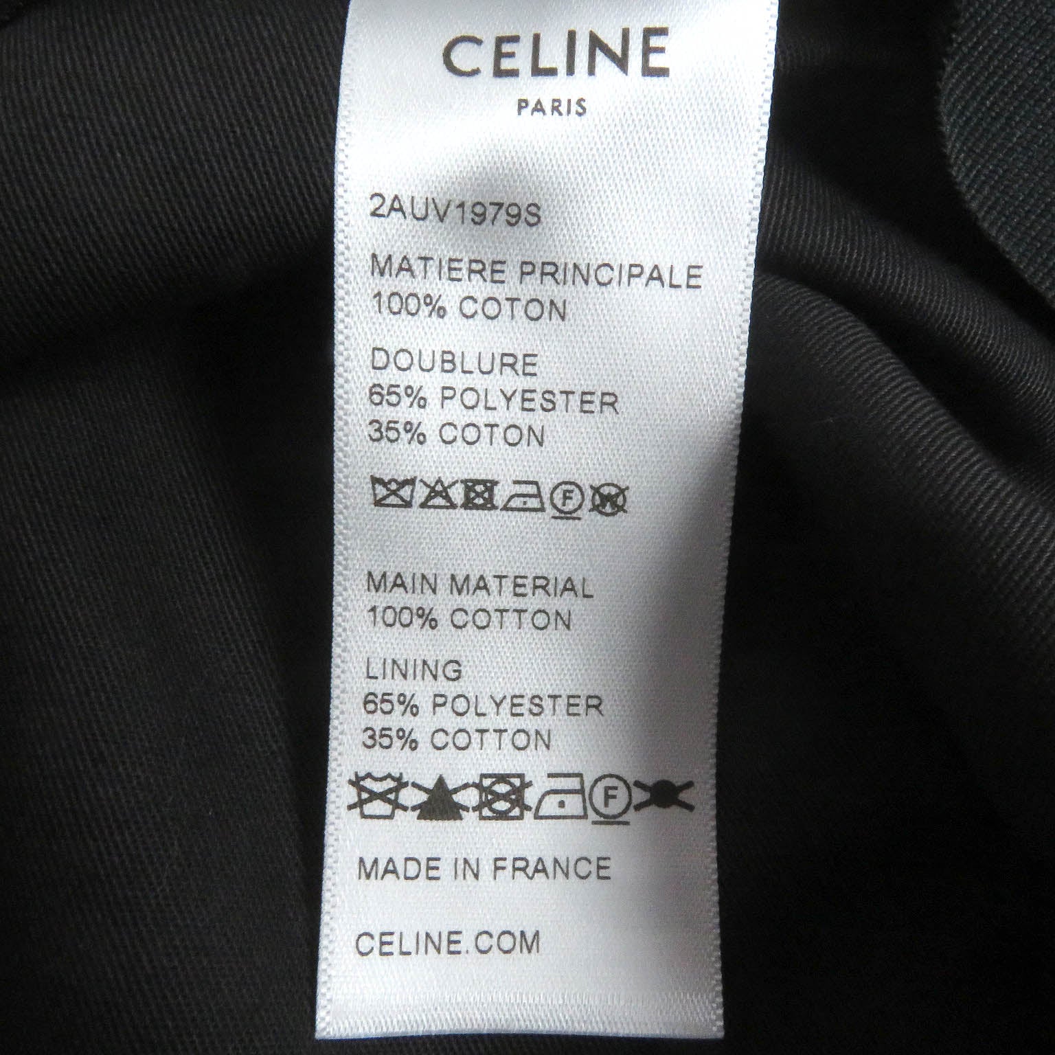 Celine Zebra Logo Bucket Hat White Black L