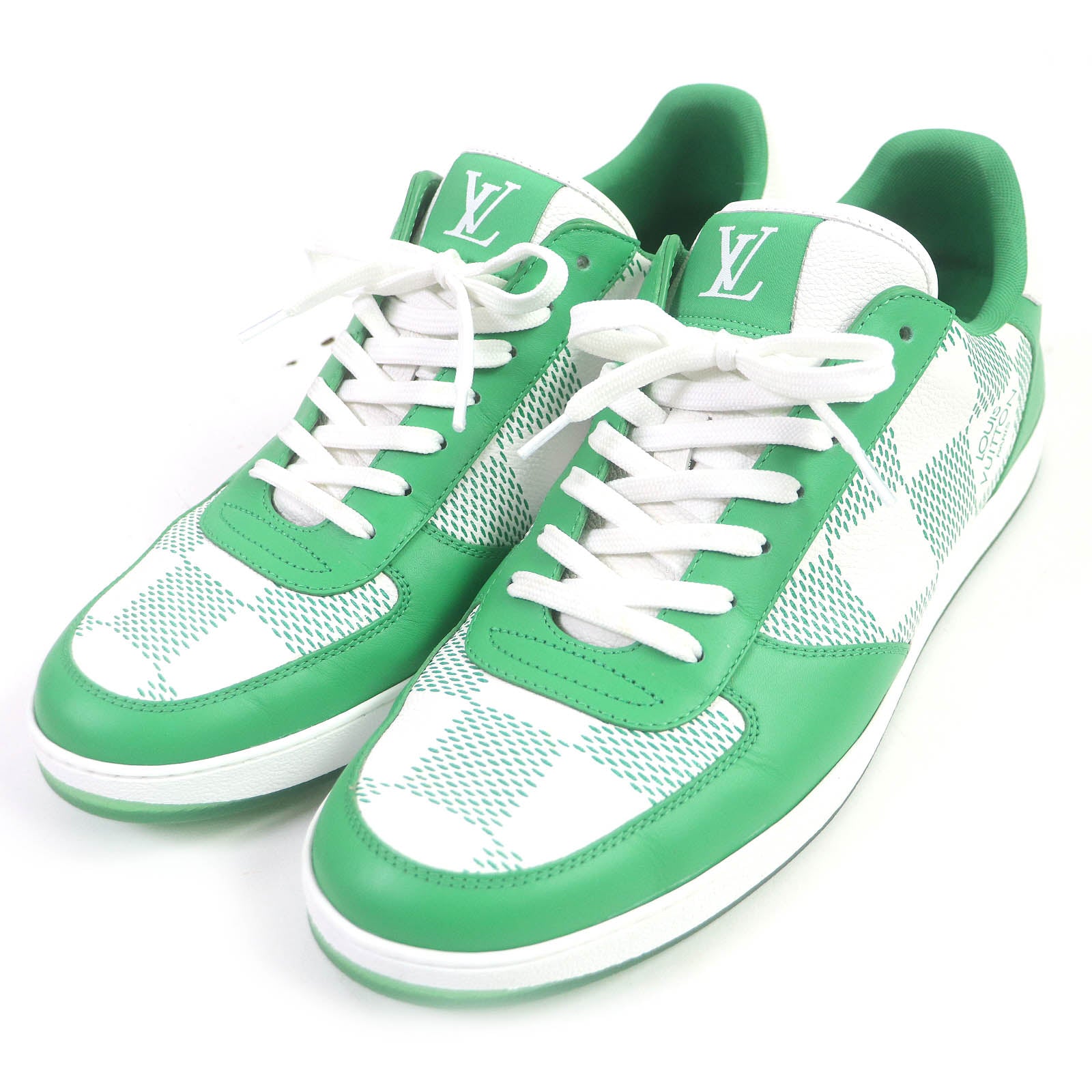 Louis Vuitton Rivoli Damier Sneakers White Green