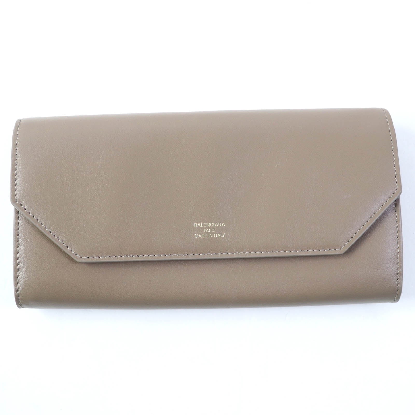 Balenciaga Leather Slim Continental Wallet