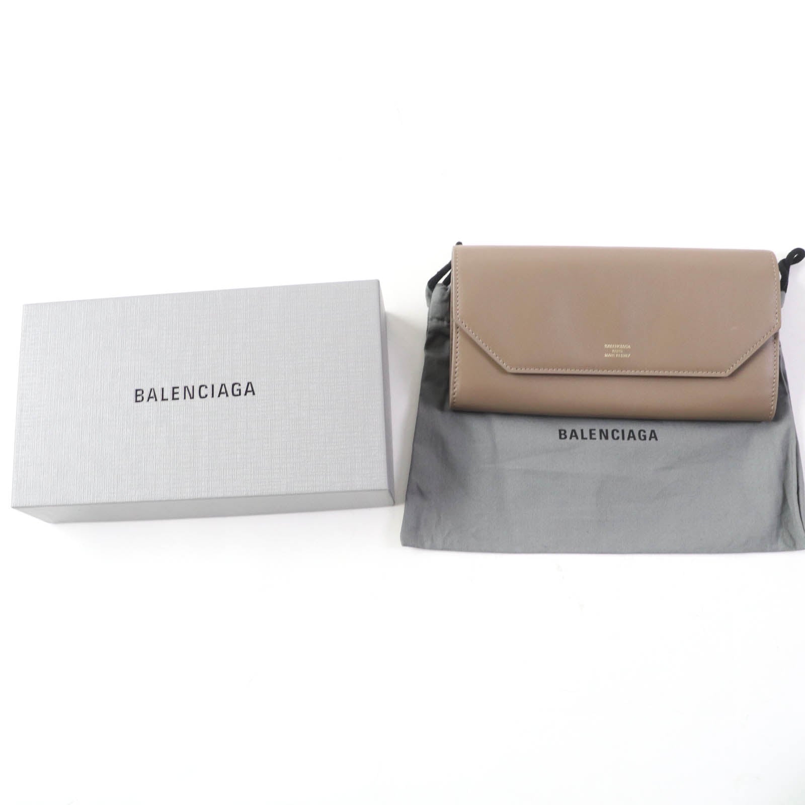 Balenciaga Leather Slim Continental Wallet