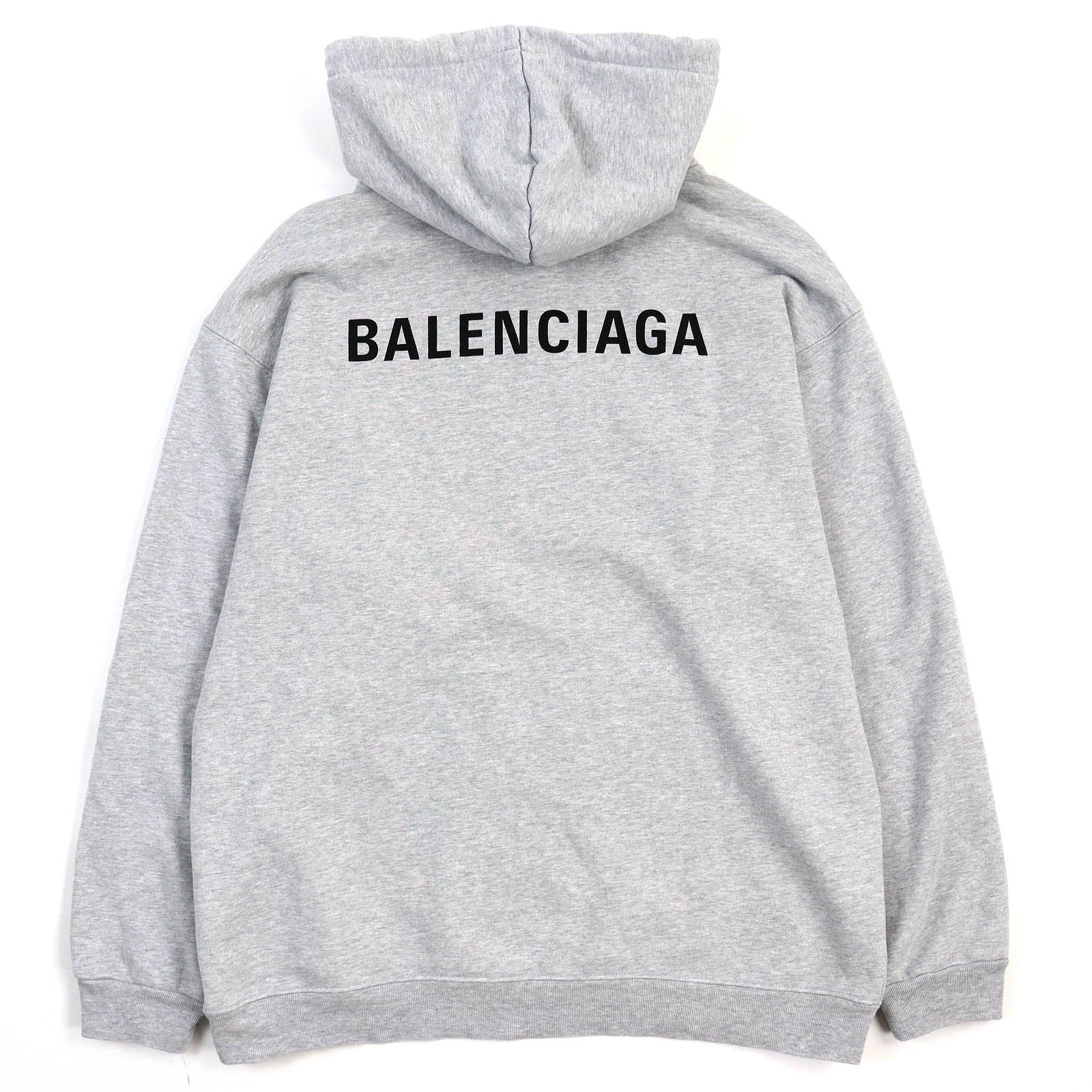 Balenciaga Cotton Back Logo Pullover Hoodie