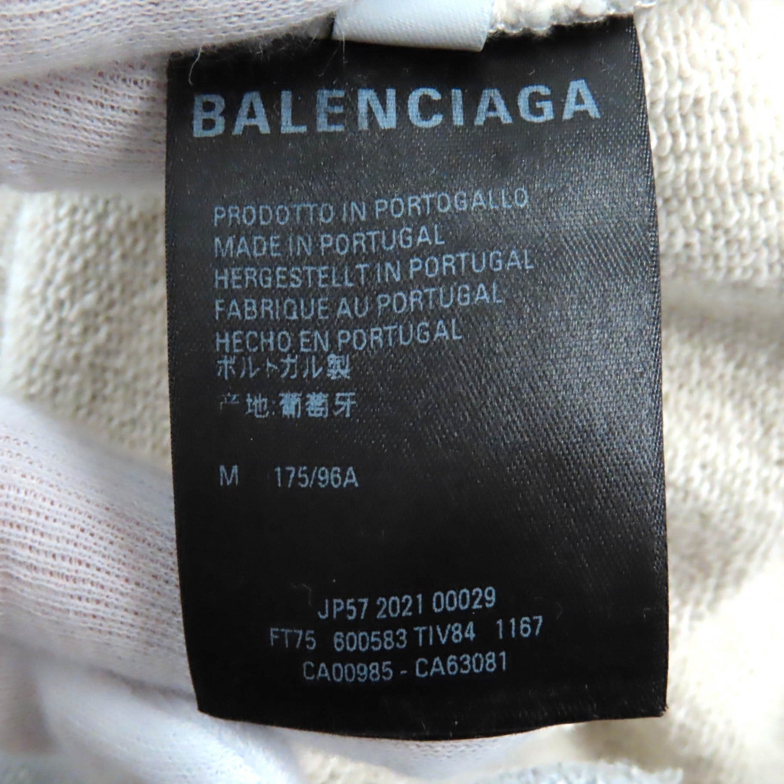 Balenciaga Cotton Back Logo Pullover Hoodie