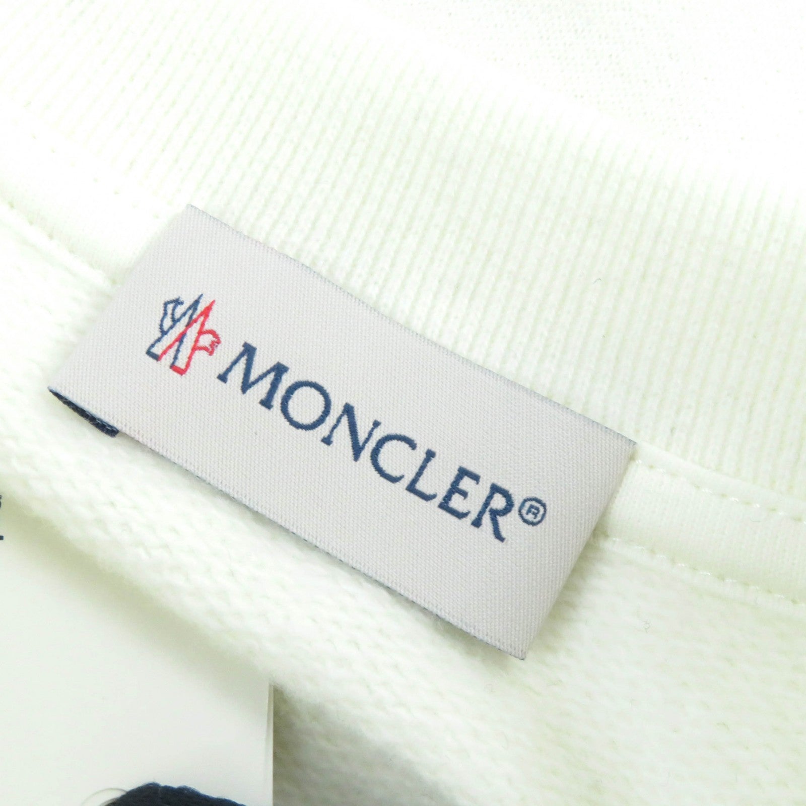 Moncler Cotton Crew Neck Sweatshirt with Logo