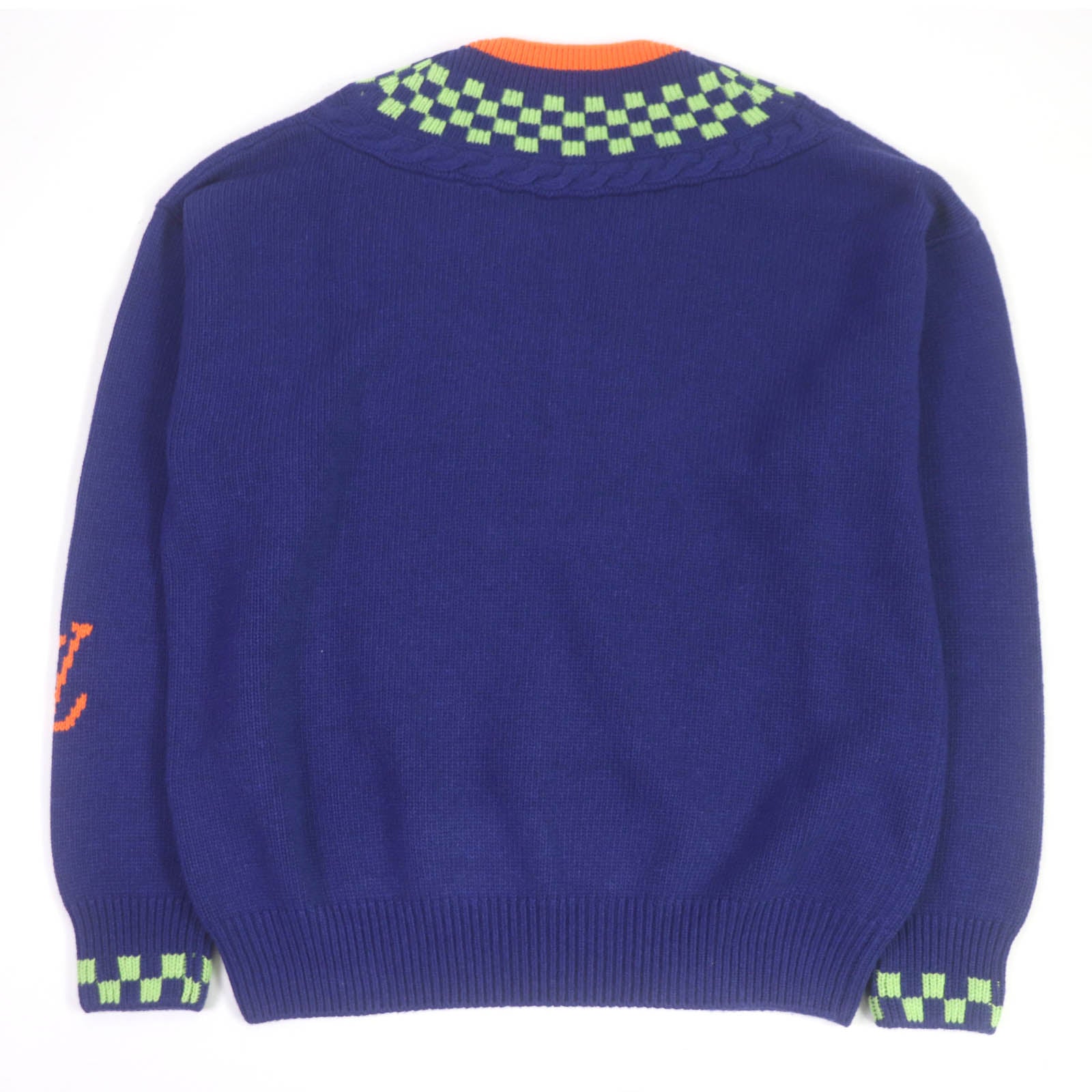 Louis Vuitton V-neck Long Sleeve Sweater Blue L