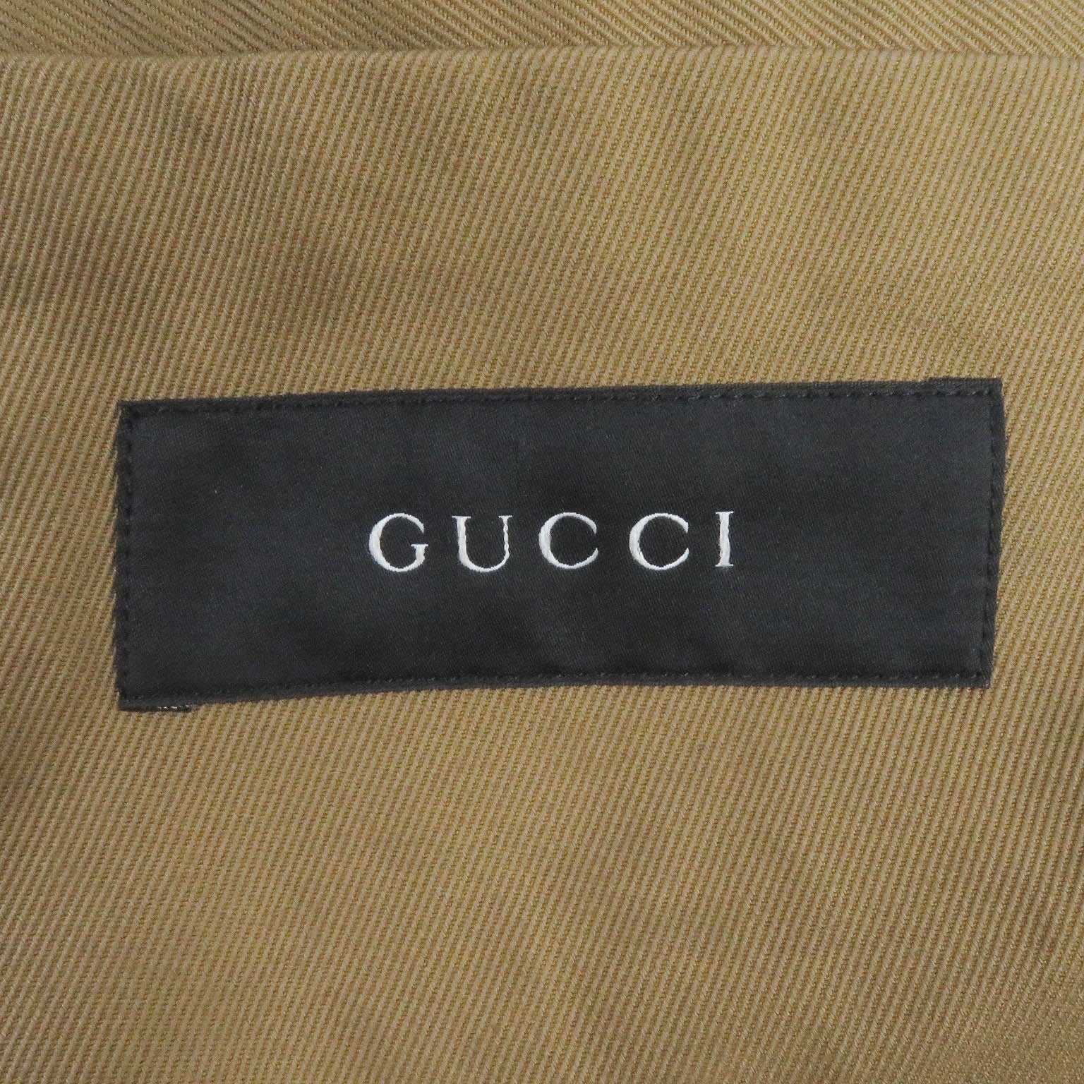 Gucci Star Stud Embroidery Military Jacket Beige