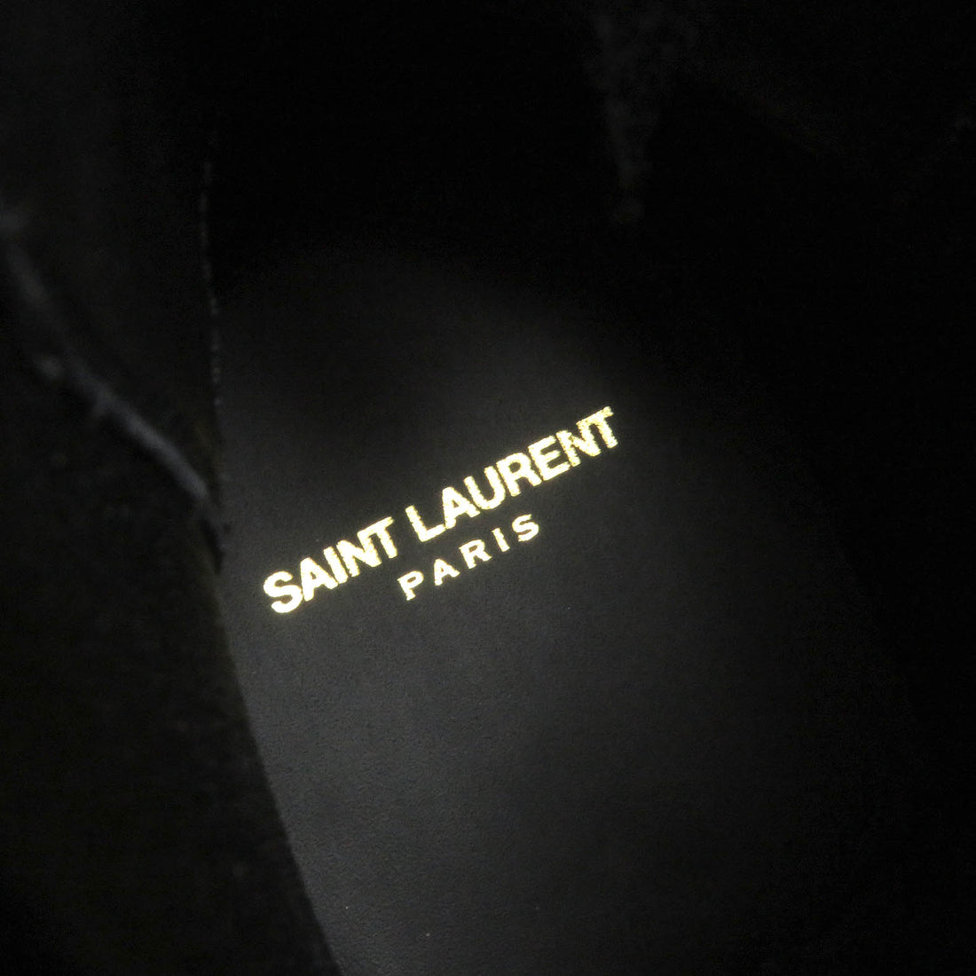 Saint Laurent Wyatt Chelsea Leather Boots Black