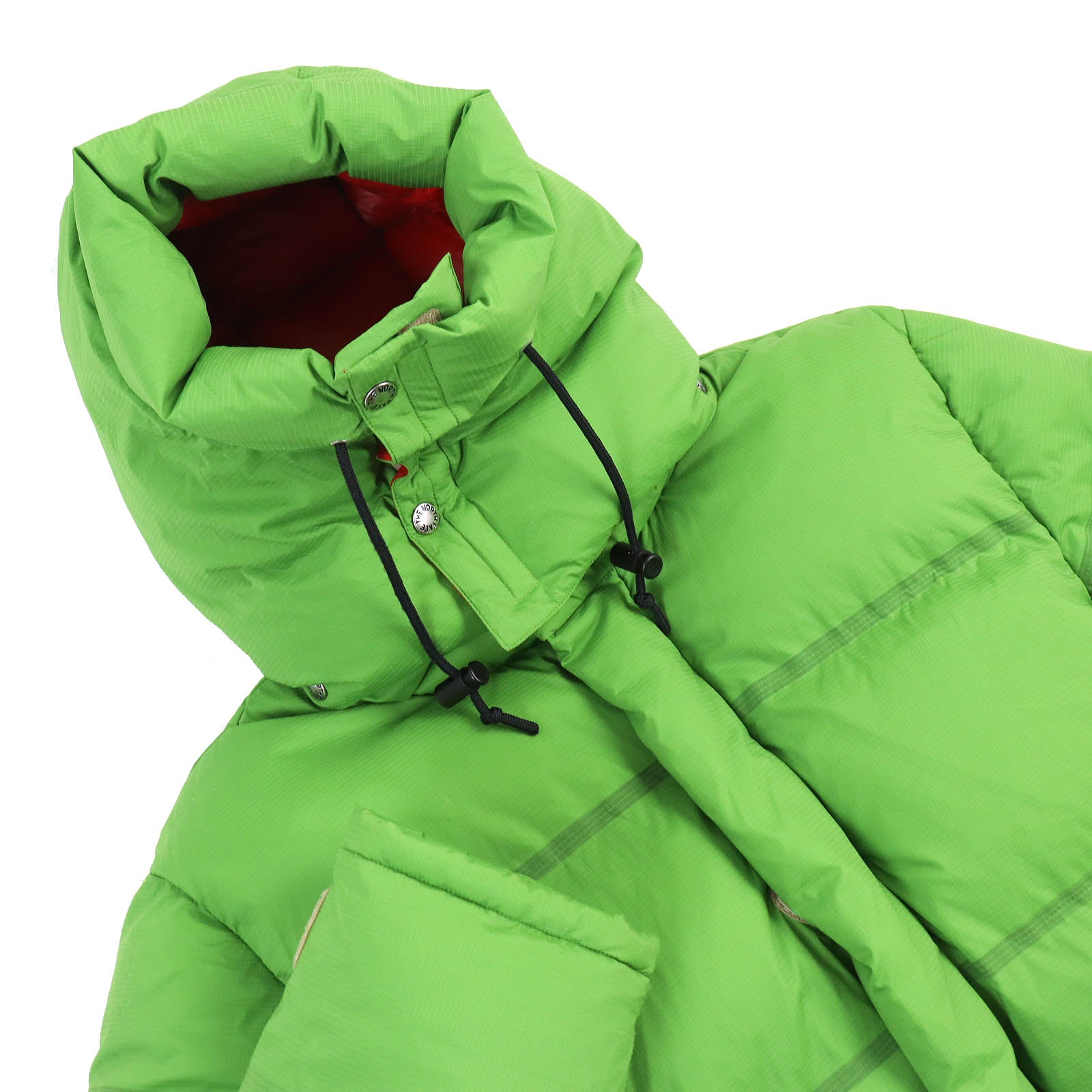 GUCCI The North Face Nylon Down Jacket Green M