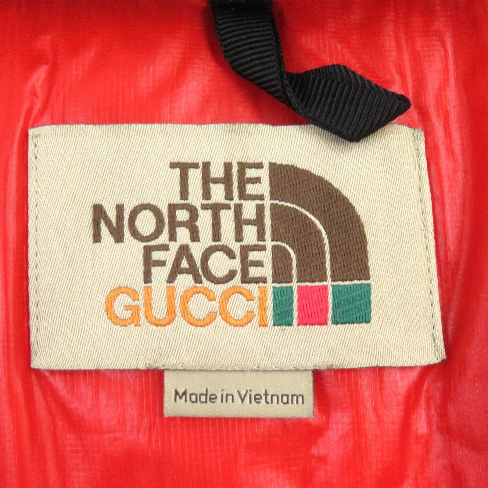 GUCCI The North Face Nylon Down Jacket Green M