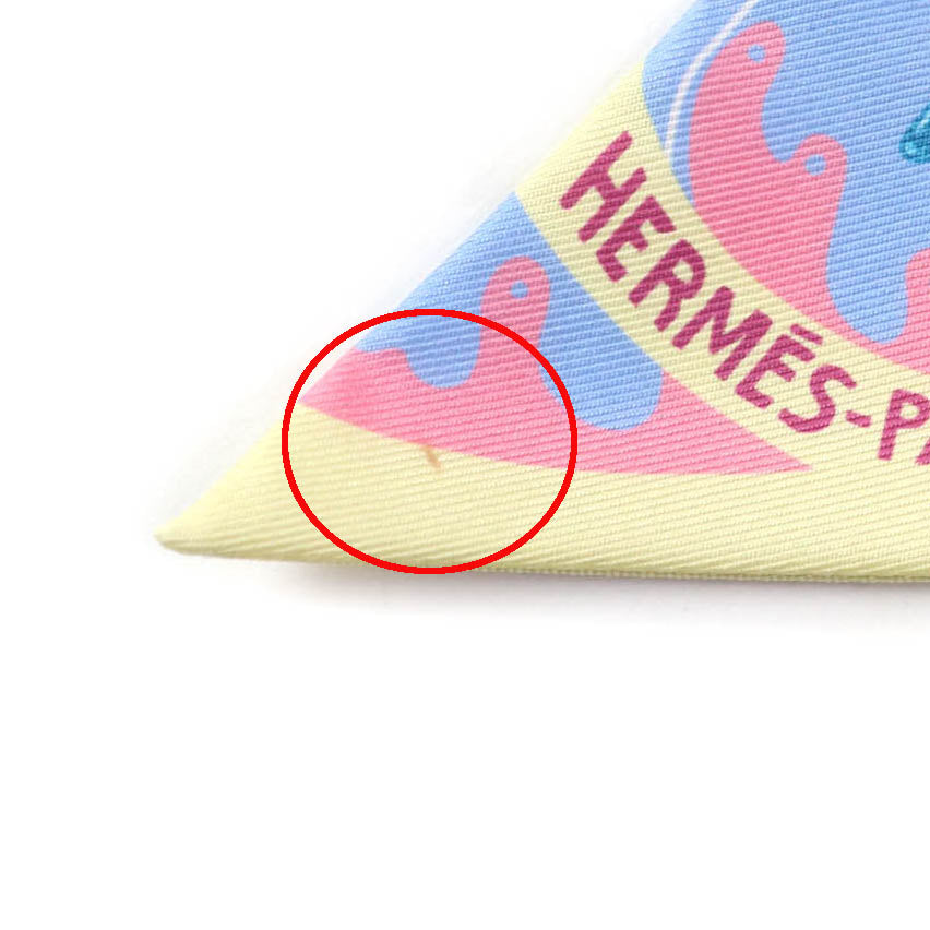 Hermes FUNNY ICE CREAM Twilly Scarf