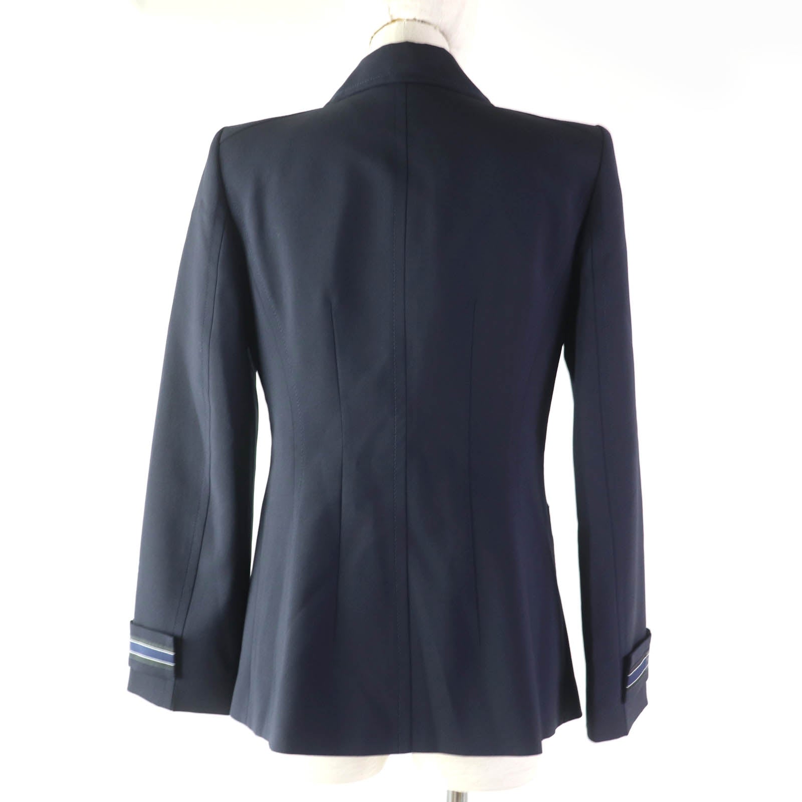 Fendi Wool FF Logo Button Tailored Jacket Women