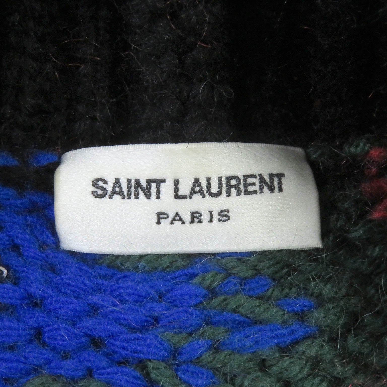 Saint Laurent Wool Nylon Cardigan Multicolor S