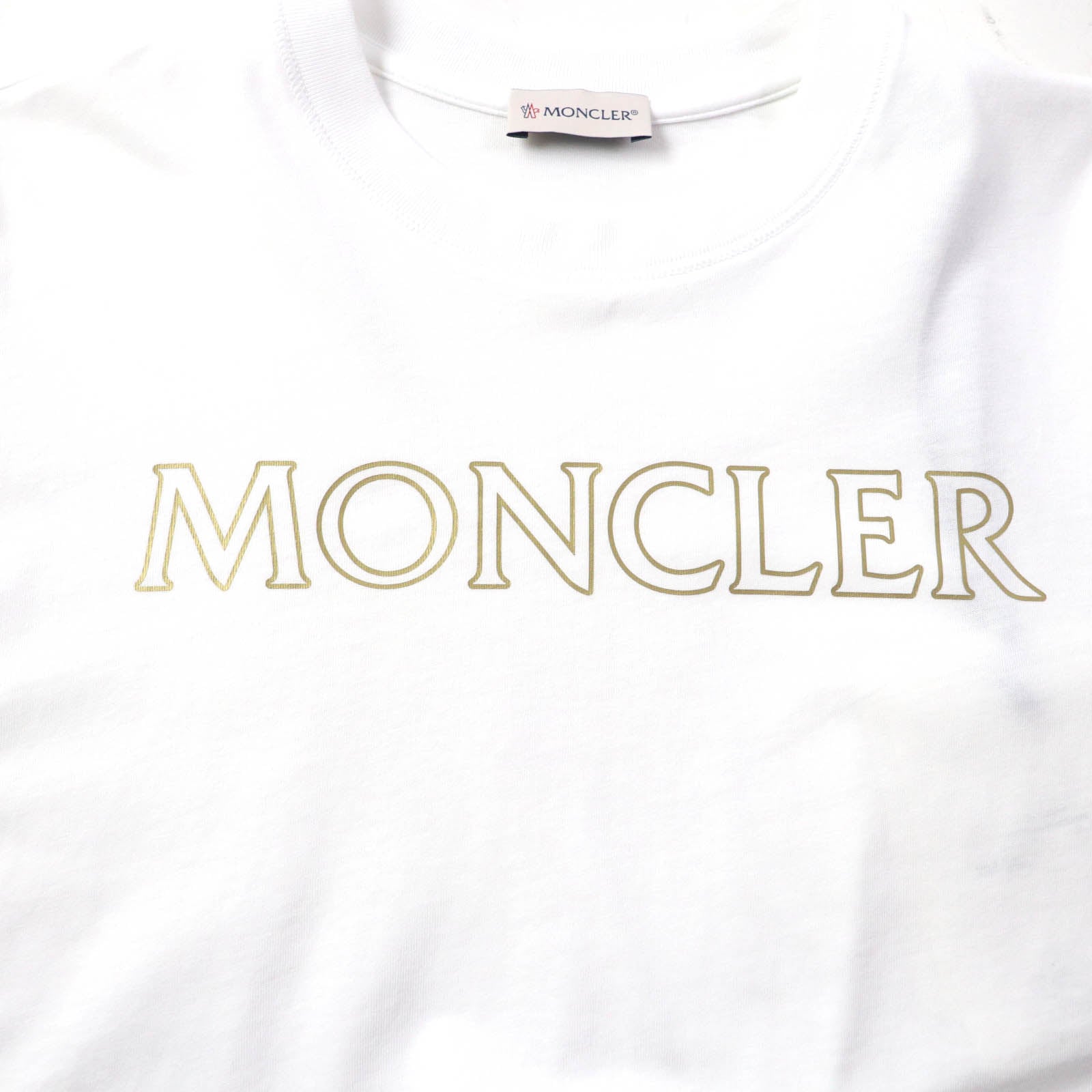 Moncler Logo Crew Neck T-Shirt White M