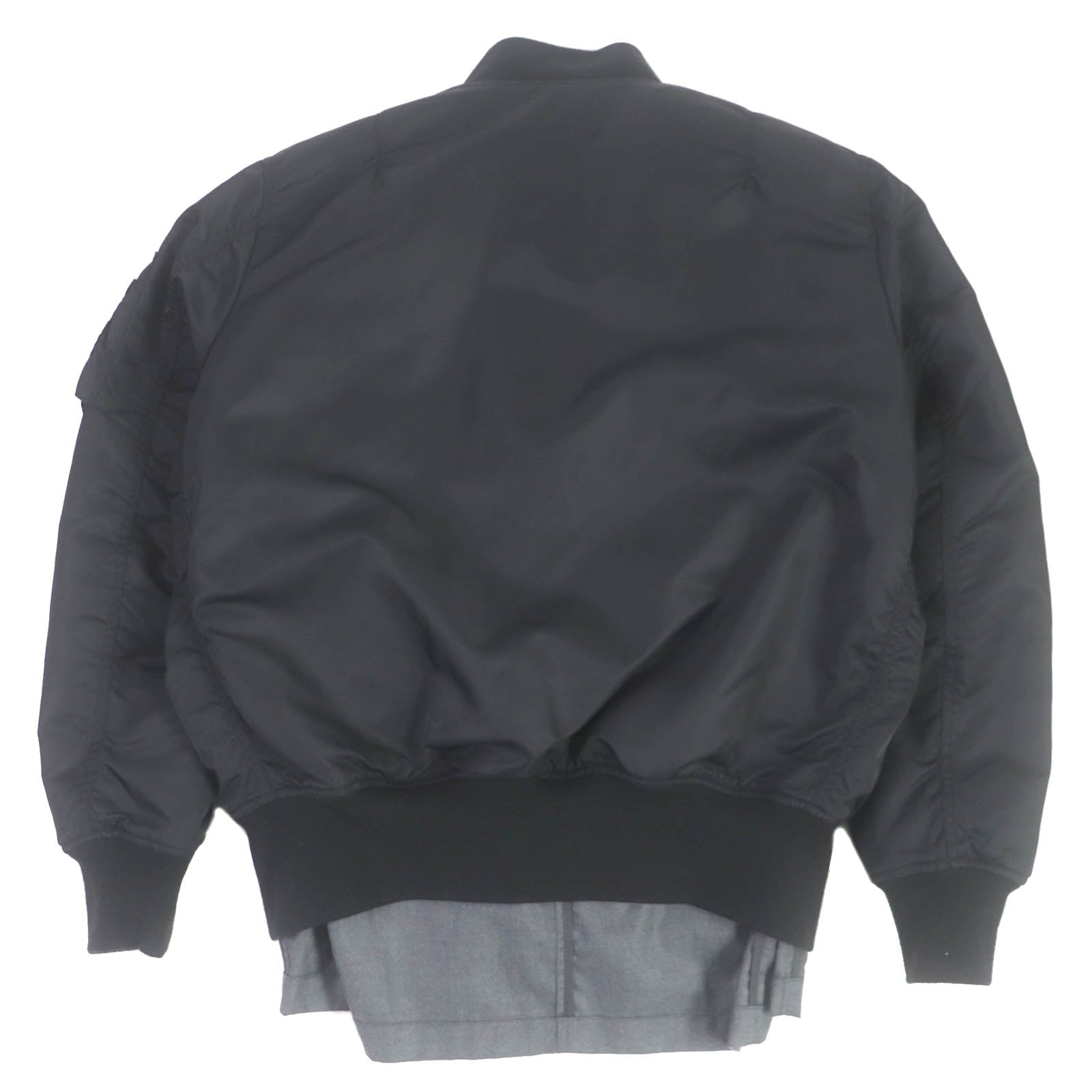 Loro Piana Reversible Blazer Bomber Jacket Black Grey S