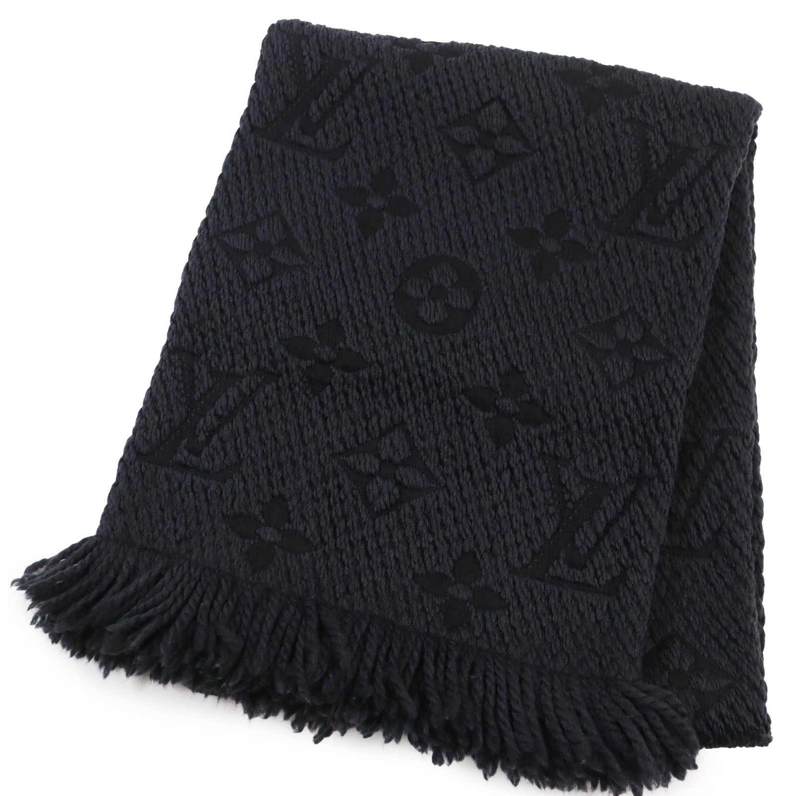 Louis Vuitton Logomania Wool Silk Scarf