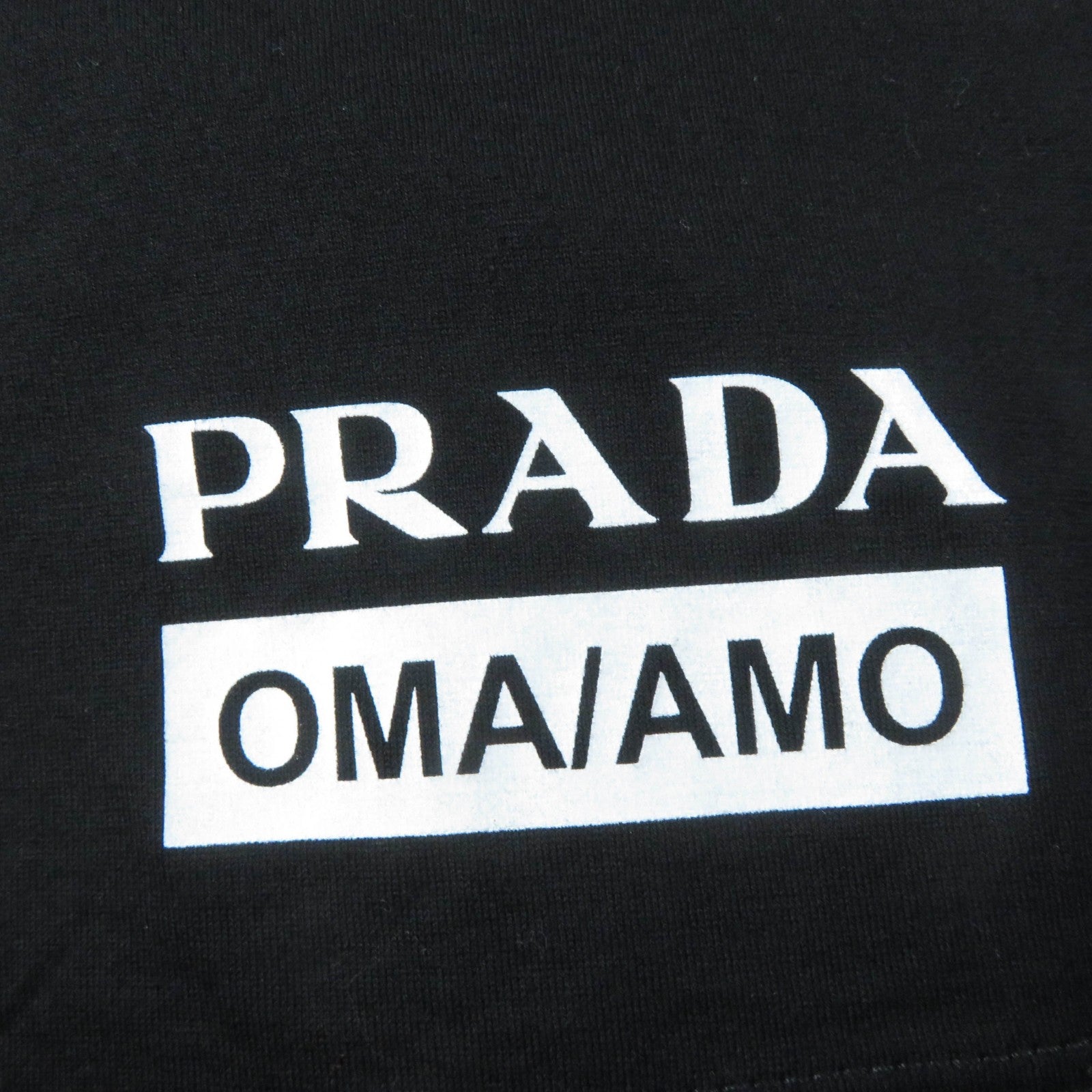 Prada Cotton Triangle Oversized T-shirt Black S