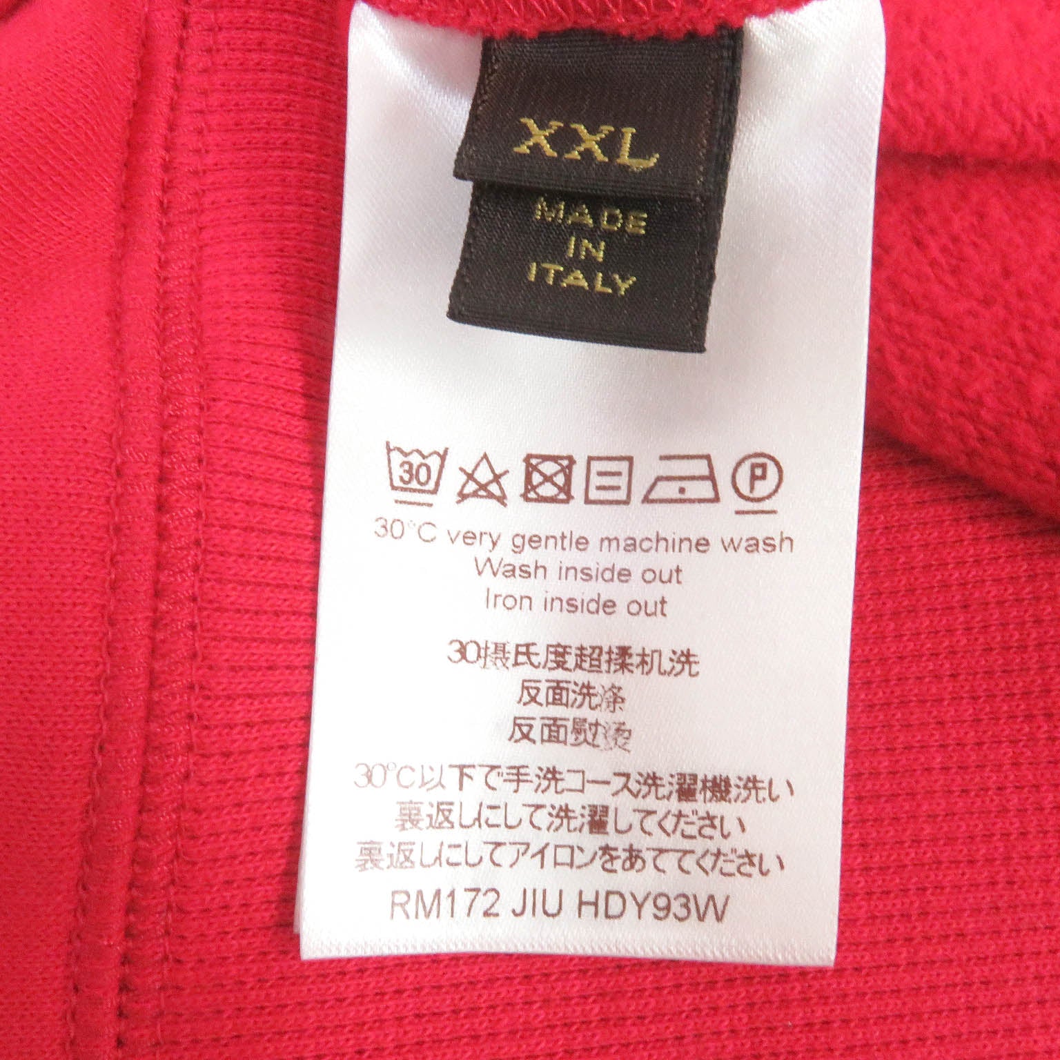 Louis Vuitton Monogram Arch Logo Sweatshirt Red XXL