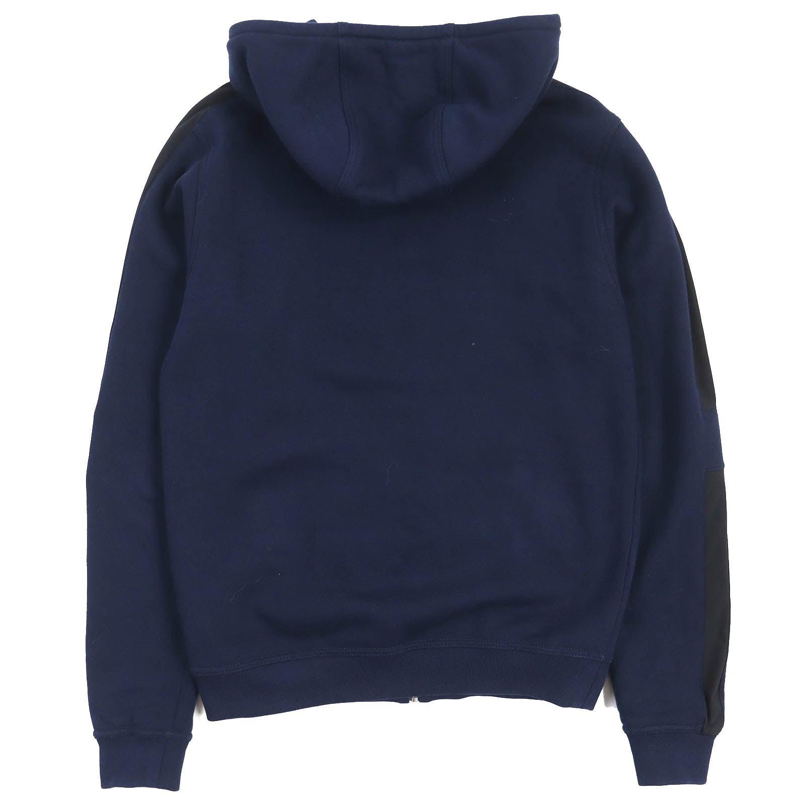 HERMES Cotton Fleece Zip Hoodie Navy XS