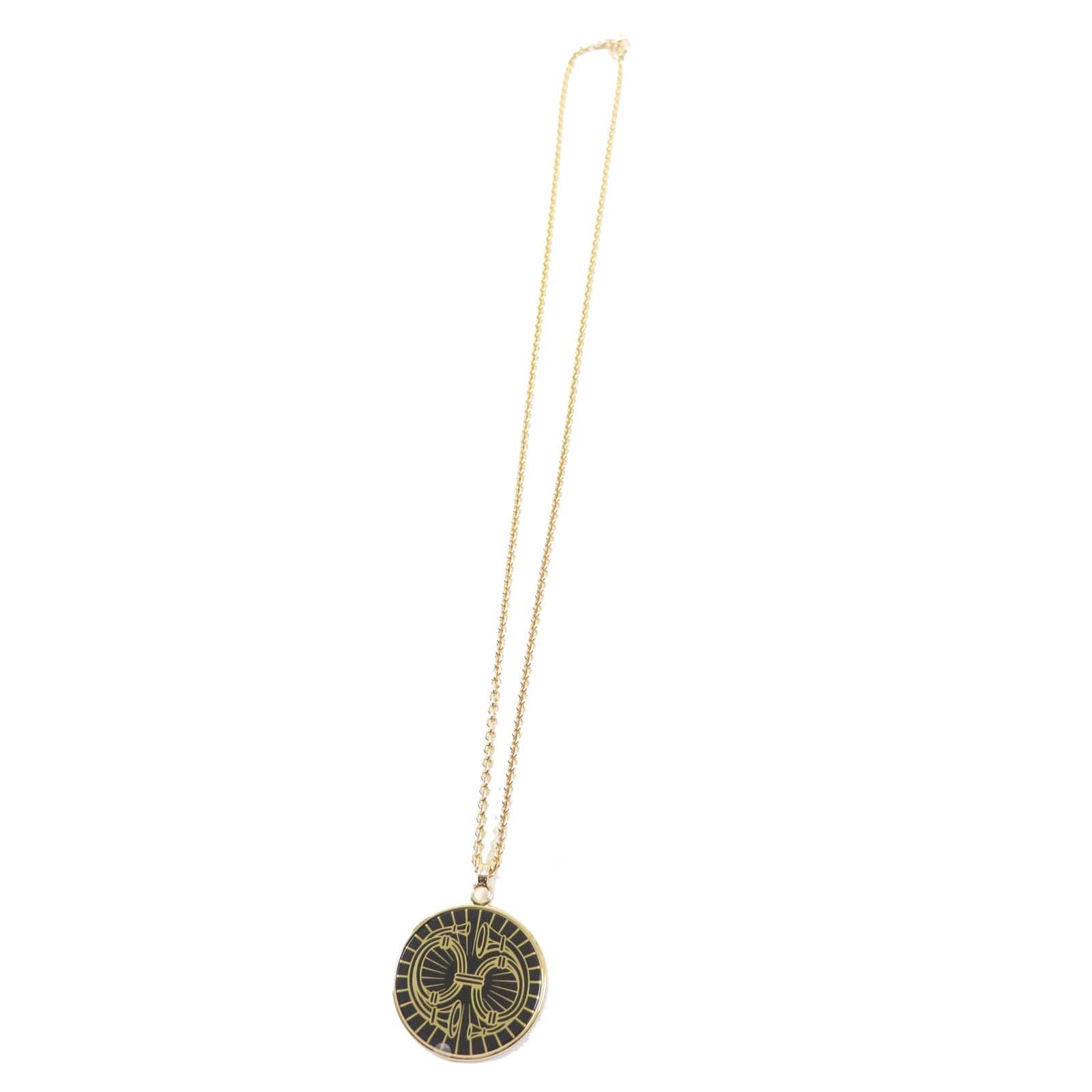 Hermes Medaille Quadriage GM Necklace Gold