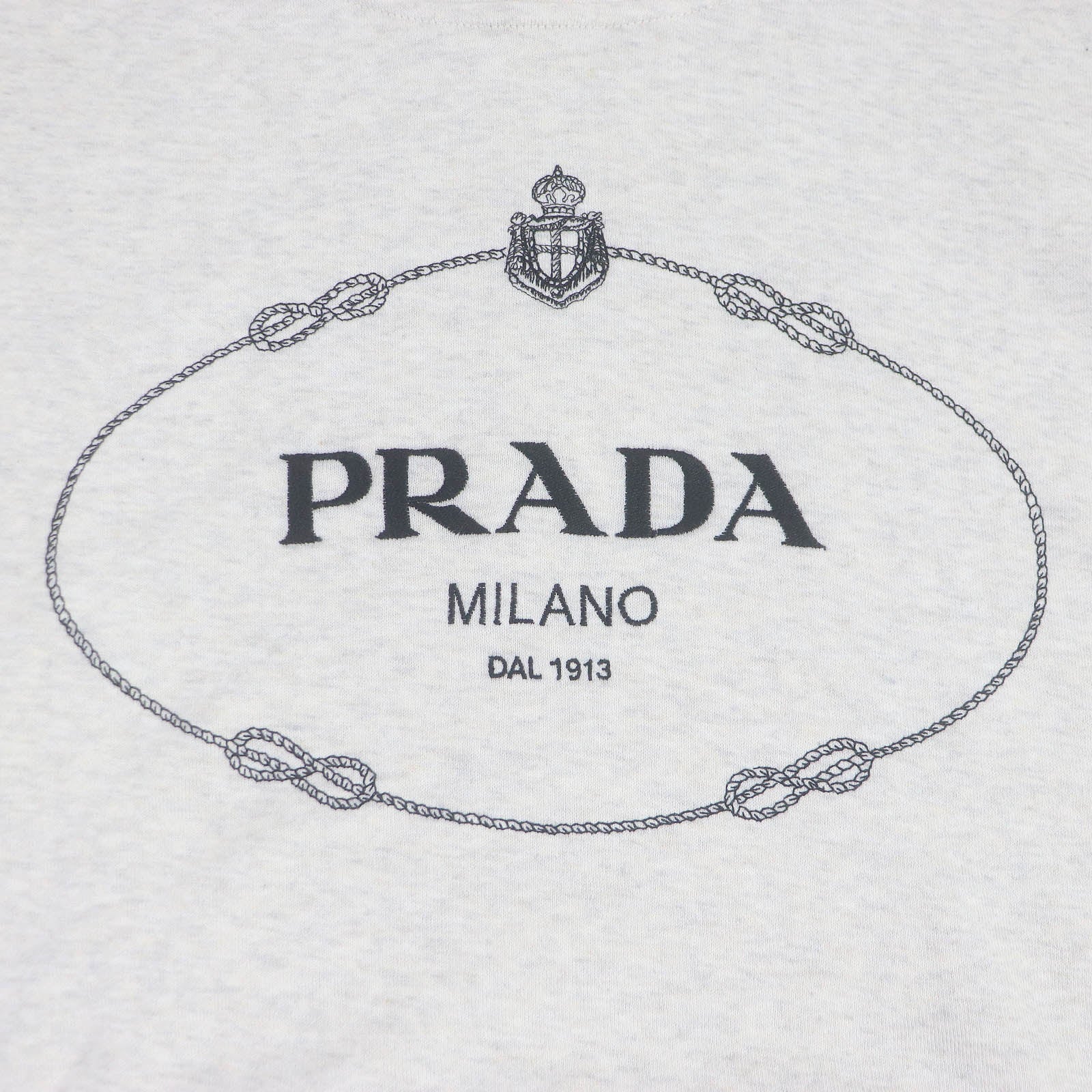 Prada Cotton Logo Pullover Fleece Hoodie XL