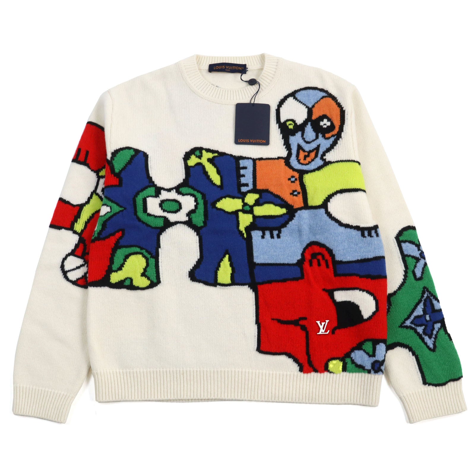 Louis Vuitton Wool Crewneck Puzzle Jacquard