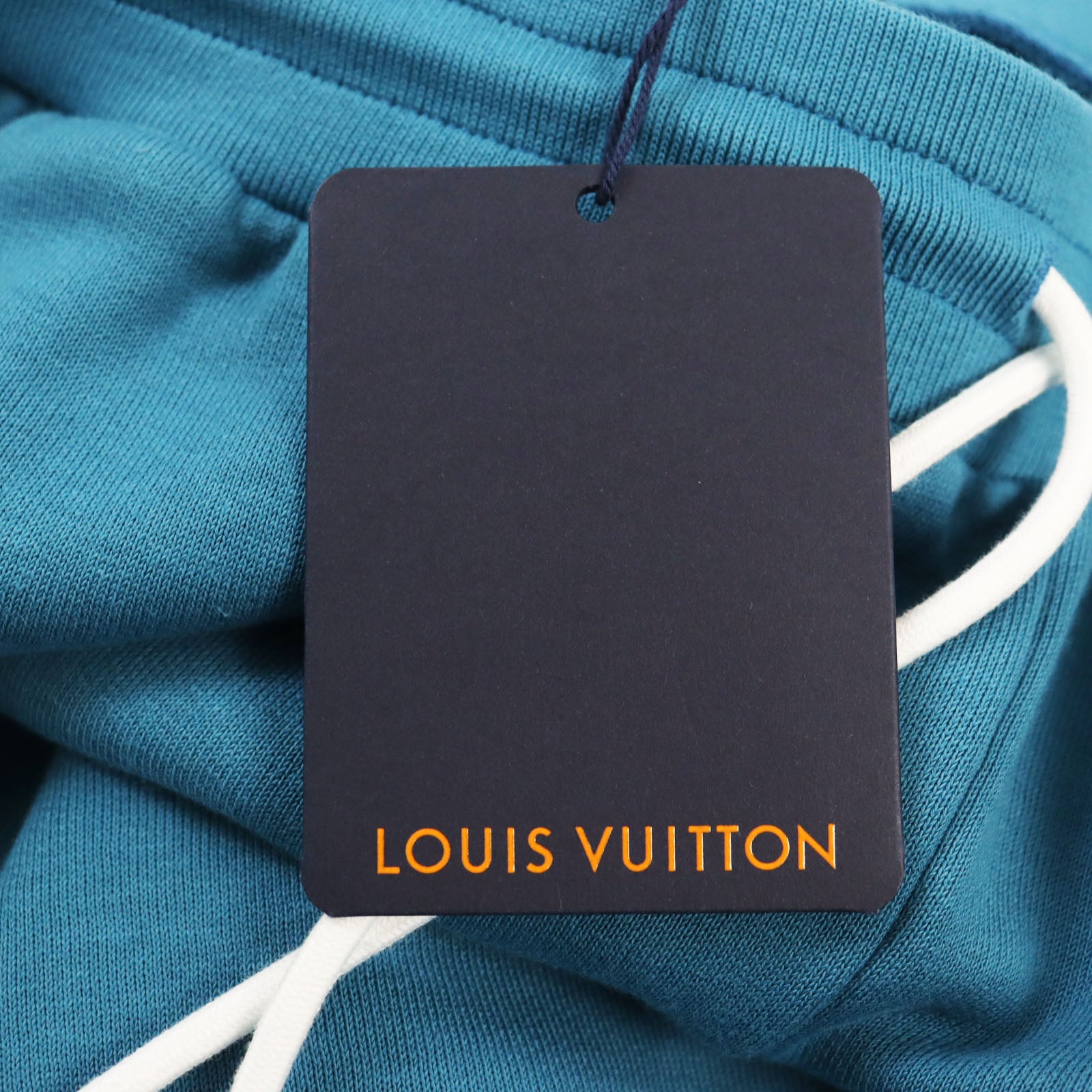 Louis Vuitton Cotton Logo Embroidered Jog Pants Blue M